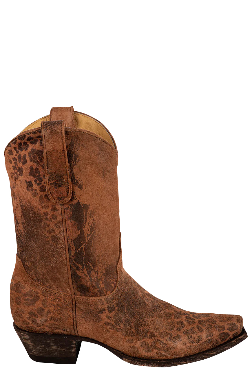 Old Gringo Women's Leopardito Ochre Cowgirl Boots - Tan Western Boots for Women | Comfortable & Stylish Cowgirl Boots for Country Dancing, Rodeo & Everyday Wear