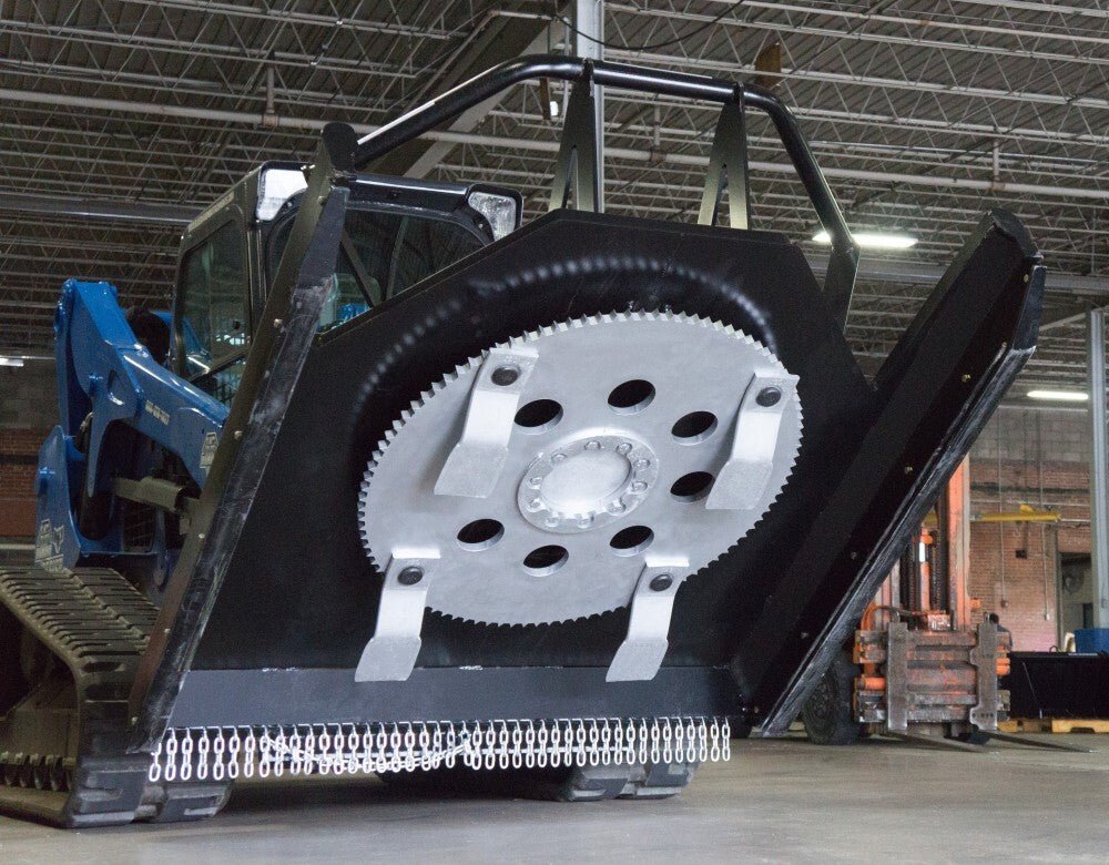 Heavy-Duty Brush Cutter - Professional Open Front Design for Tough Landscaping & Yard Maintenance - Perfect for Clearing Overgrown Vegetation, Weeds, and Dense Brush