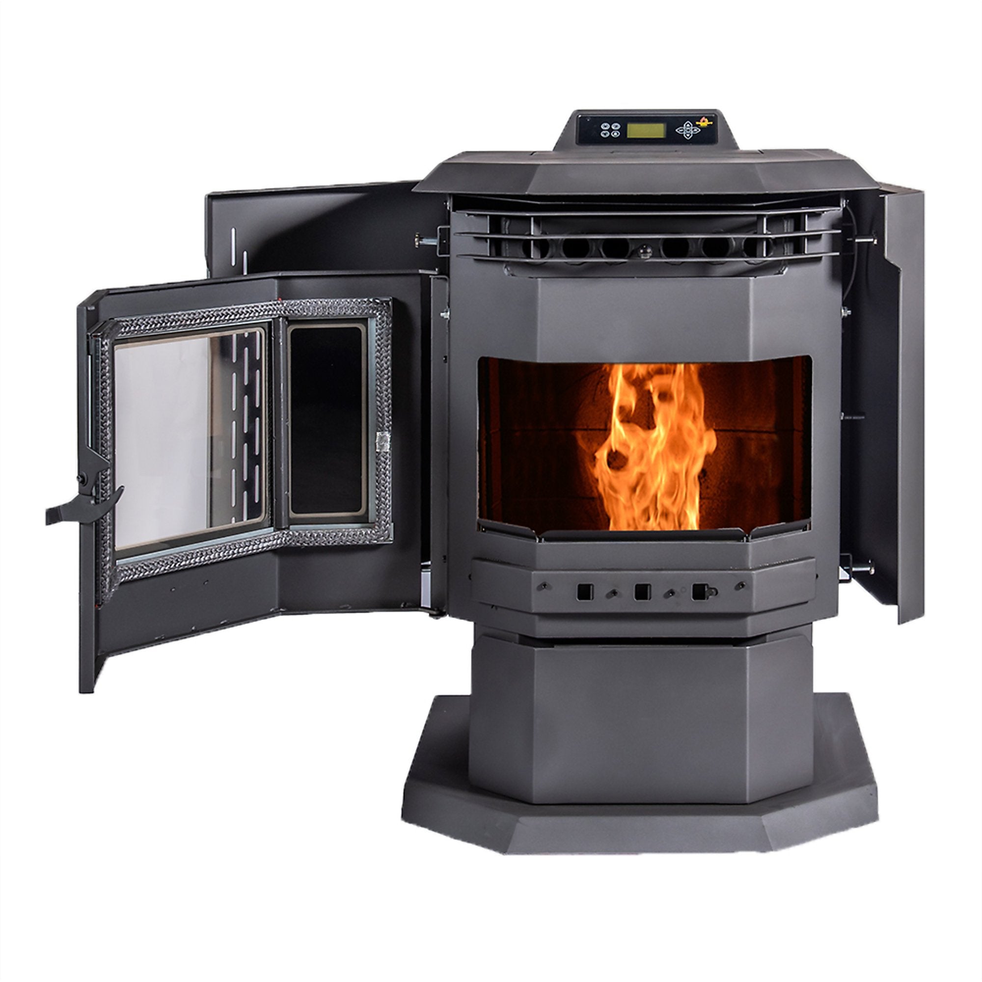 ComfortBilt HP21 SS 2,400 Sq Ft EPA Certified Pellet Stove with Auto Ignition & Stainless Steel Trim - Efficient Home Heating for Living Rooms, Cabins & Basements