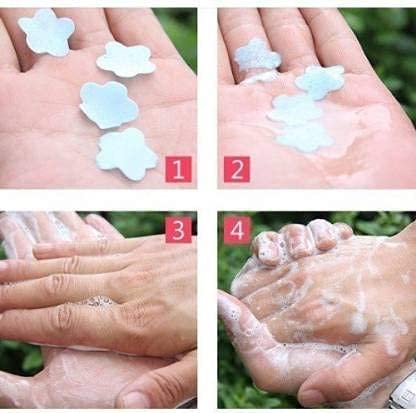 Travel-Safe Soft Paper Soap Flower Design Tube Bottle - Eco-Friendly, Portable Bath Soap for Camping, Hiking & Outdoor Adventures (Pack of 1)