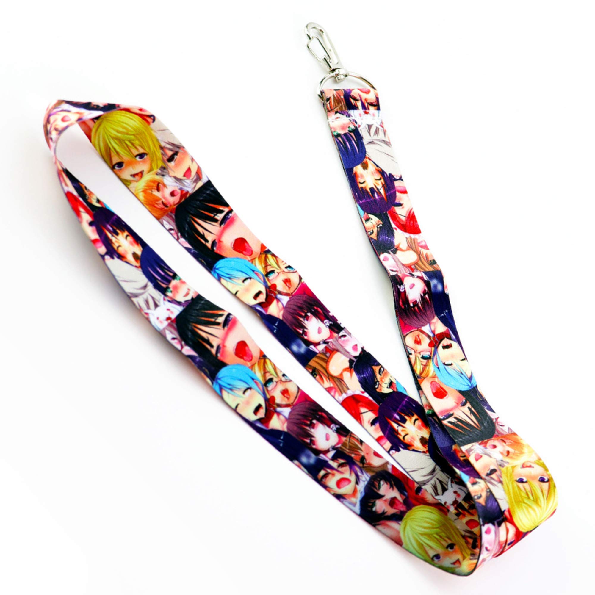 Cute Anime Bunny Keychain Lanyard for ID Badge & Keys - Kawaii Gift for Anime Fans