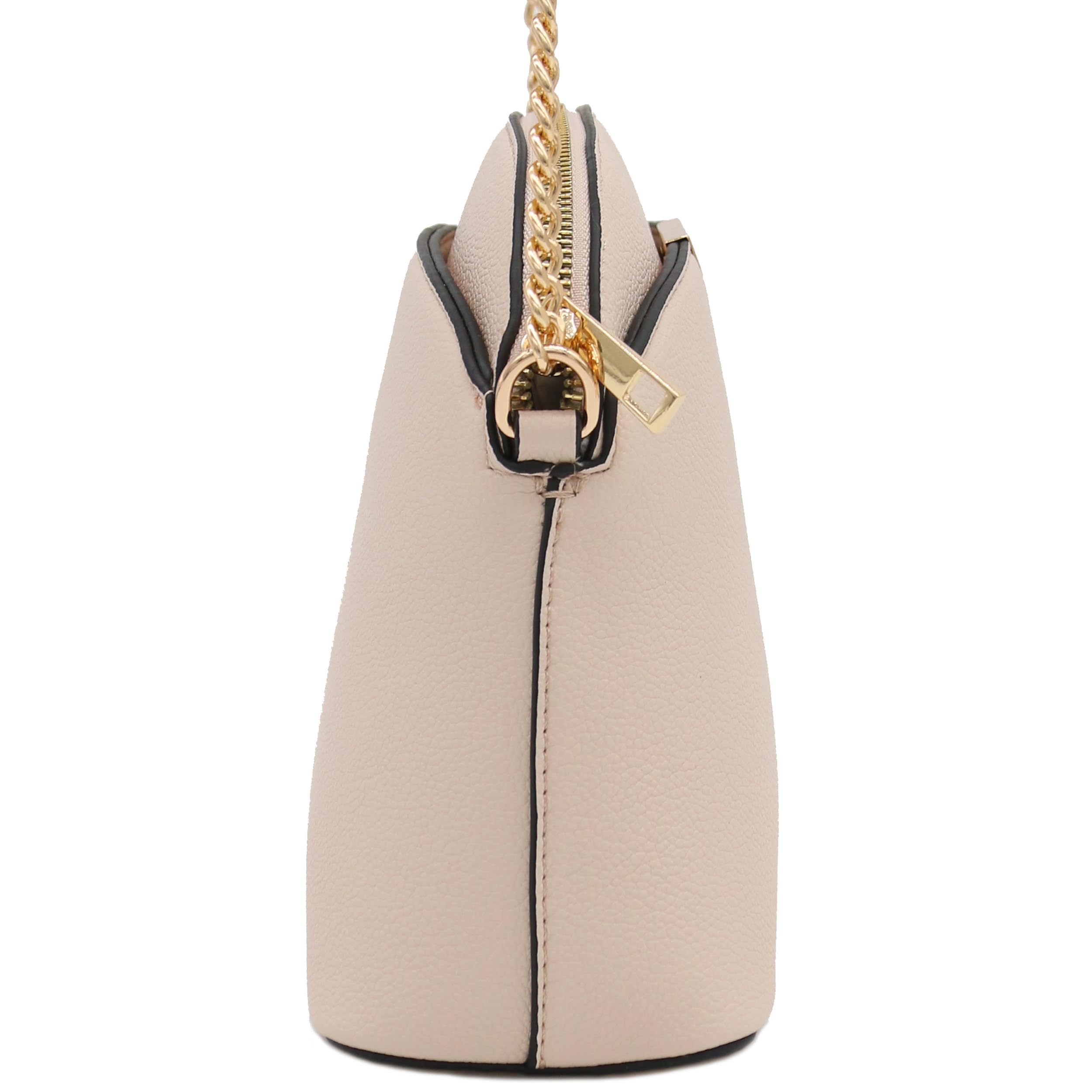 Stylish Faux Leather Mini Dome Crossbody Bag with Chain Strap - Perfect for Women's Everyday Use, Date Night & Travel Accessories