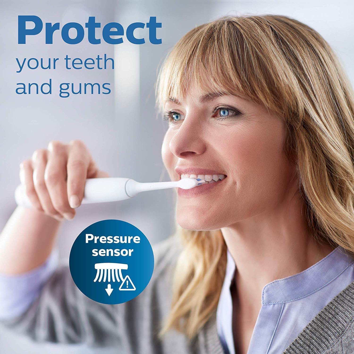 Philips Sonicare ProtectiveClean 5300 Rechargeable Electric Toothbrush - Black (HX6423/34) | Advanced Plaque Removal & Gum Care | Perfect for Travel & Daily Oral Hygiene Routine