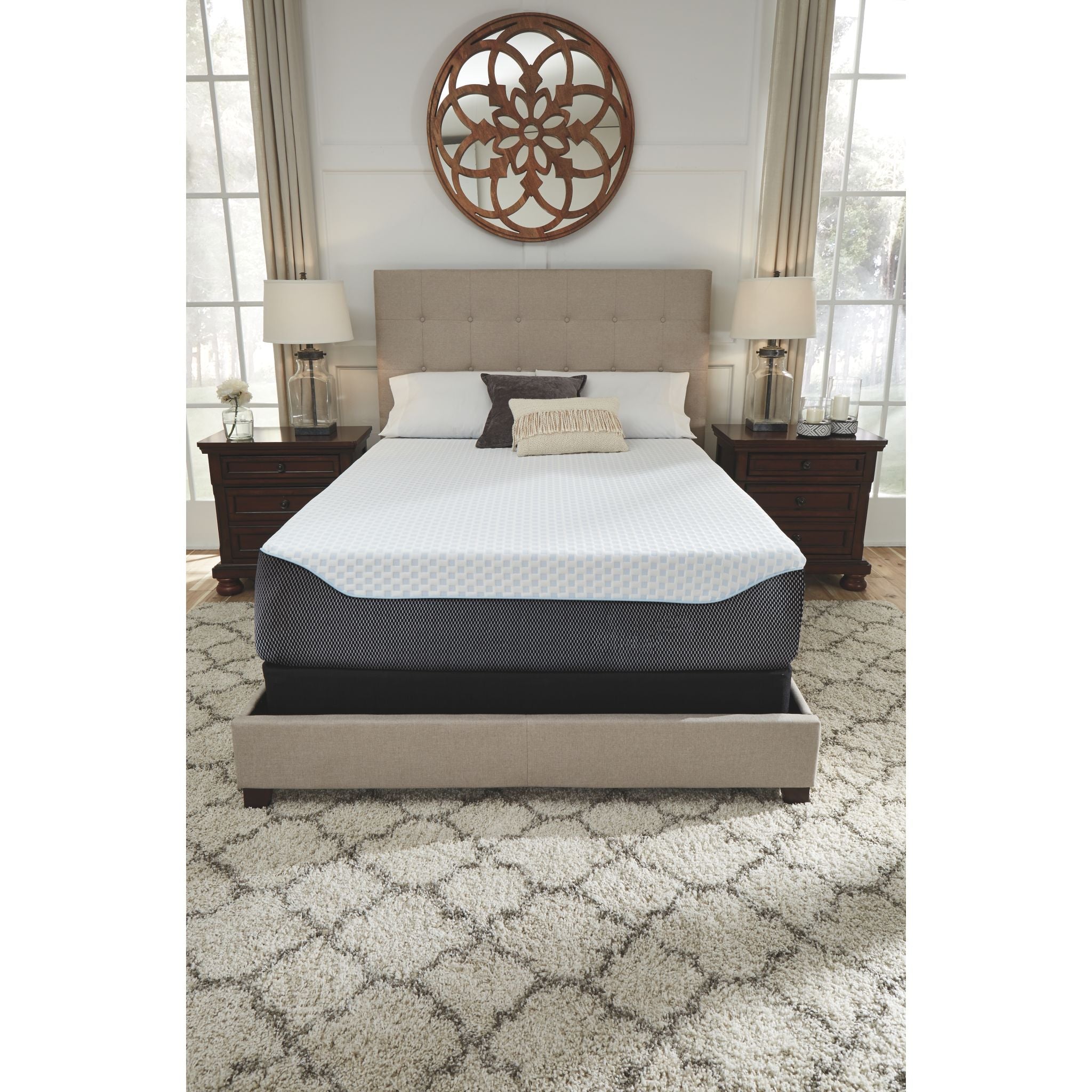 Ashley Sleep Gruve 14 Inch Memory Foam Mattress - Medium Firm Support for Back Pain Relief & Pressure Relief - Queen Size Bed for Side Sleepers & Couples - Perfect for Guest Rooms & Master Bedrooms