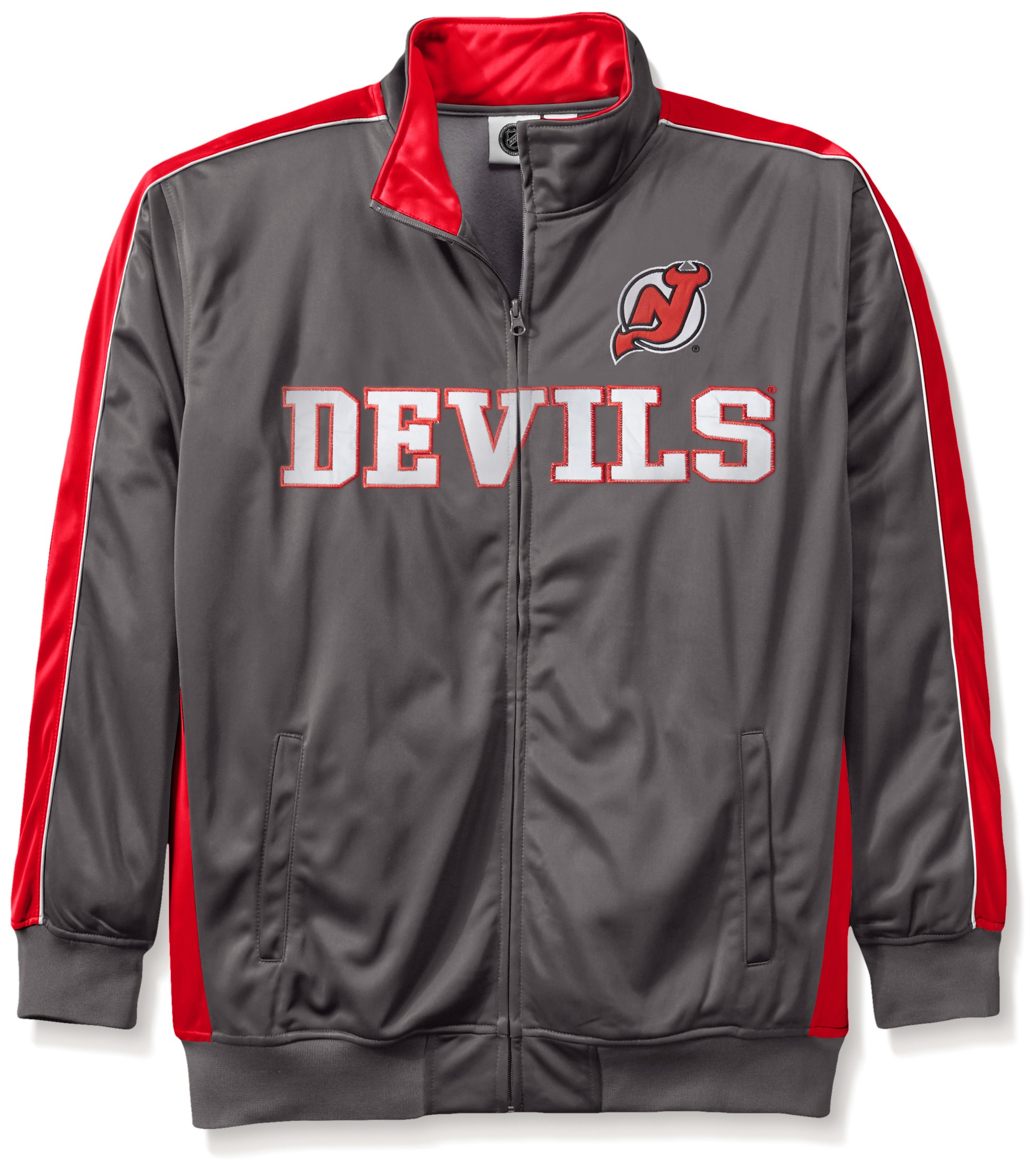 Big & Tall Men's NHL Team Reflective Track Jacket - Lightweight Windbreaker for Game Day & Outdoor Activities - Official Licensed Sports Apparel