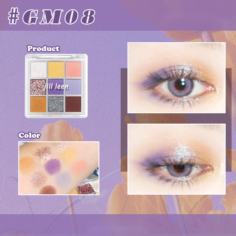 JILL LEEN Mini Eyeshadow Palette - 12 Highly Pigmented Matte & Shimmer Shades, Vegan & Cruelty-Free Makeup for Everyday Wear - Perfect for Travel, Parties, and Professional Makeup Looks
