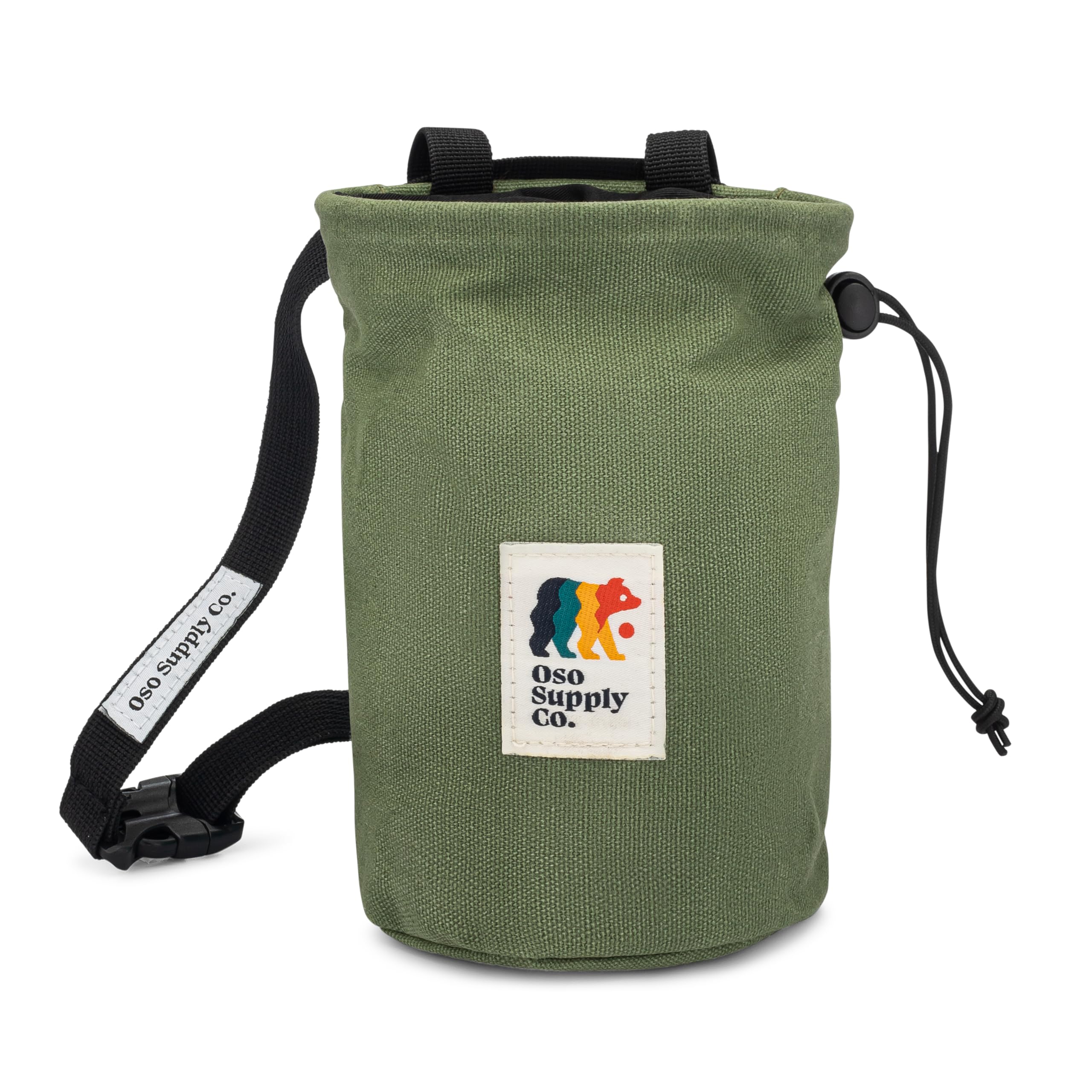 Premium Waxed Canvas Chalk Bag for Rock Climbing & Bouldering - Waterproof Chalk Bucket with Adjustable Belt & Zippered Pocket - Durable Climbing Gear for Indoor & Outdoor Use - Ideal for Gym Training, Mountain Adventures & Sport Climbing