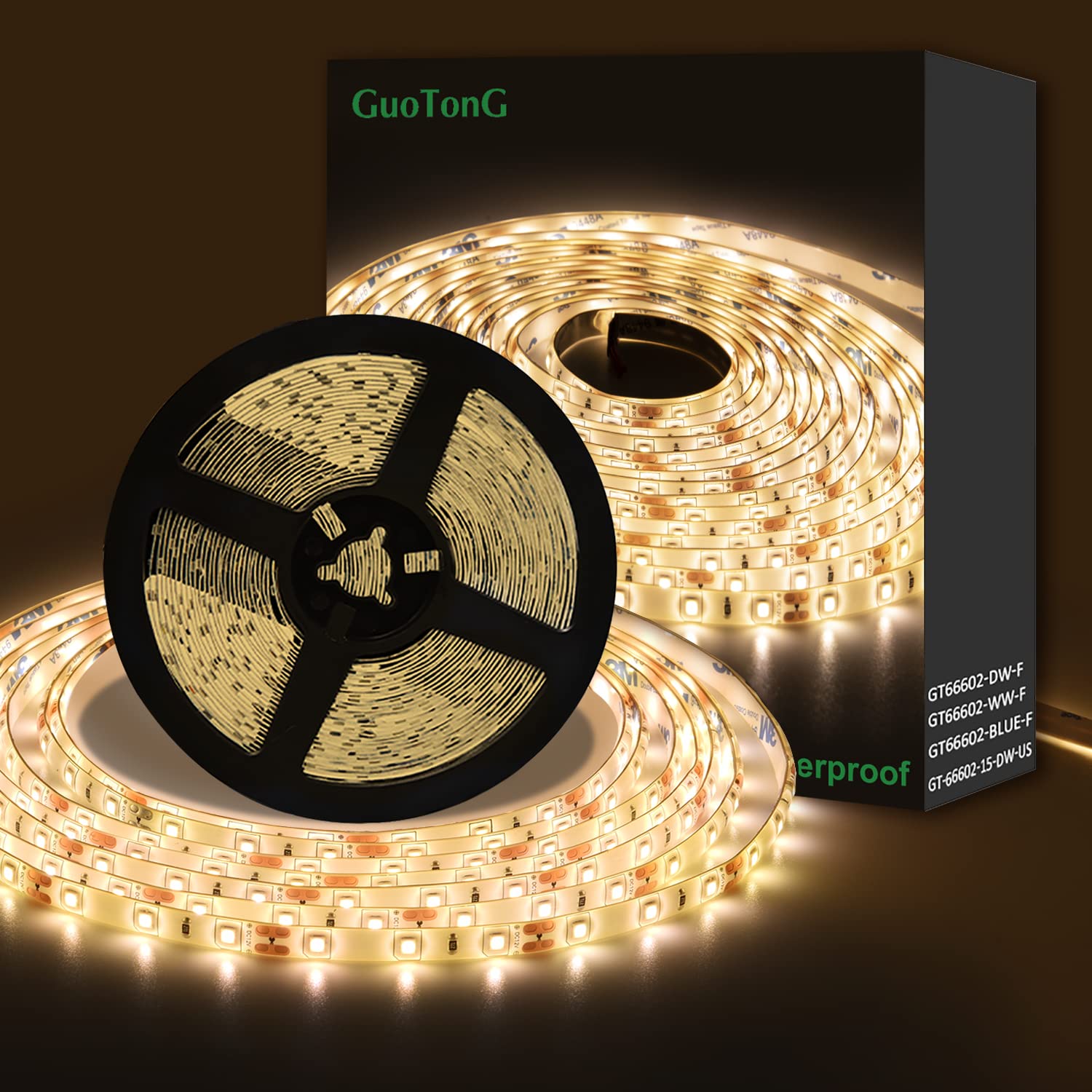 Waterproof LED Rope Lights 25ft Warm White 3000K - Outdoor & Indoor Lighting for Garden, Patio, Bedroom