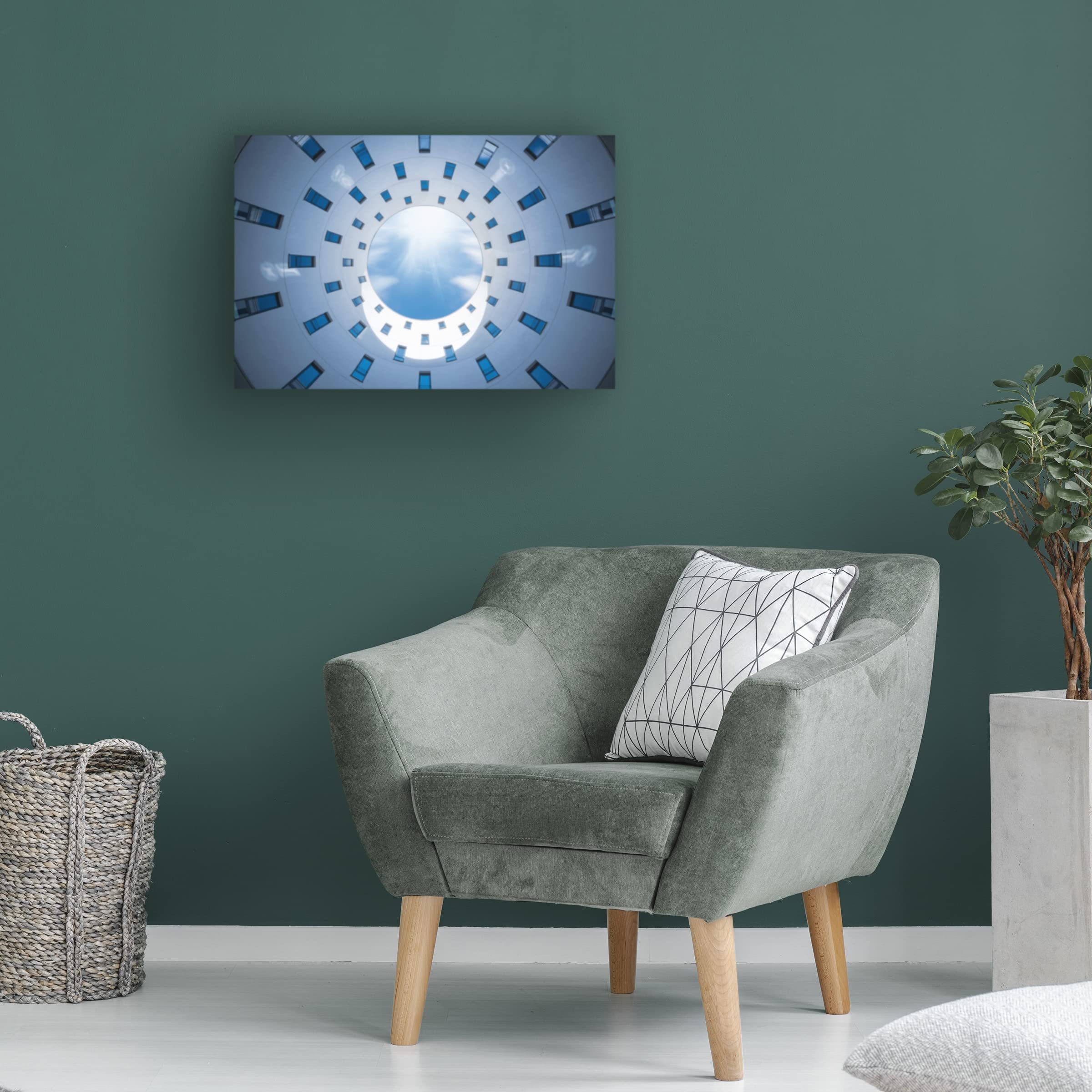 Trademark Fine Art 'NSN' Canvas Wall Art by Mike Kreiten - Modern Abstract Painting for Living Room, Bedroom & Office Decor