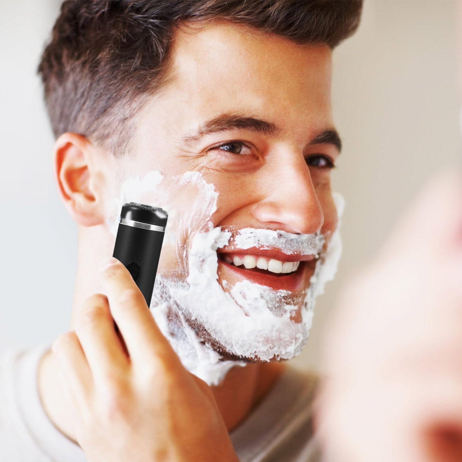 POPETPOP Electric Beard Trimmer for Men & Women - Rechargeable USB Shaver with Waterproof Design, Smooth Cutting Blades, Compact & Portable - Perfect for Travel, Home & Gym Use