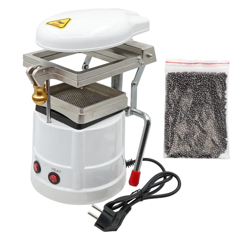 Professional Dental Vacuum Former Machine for Orthodontic Lab - High-Quality Oral Material Forming Laminator Equipment (White) | Perfect for Creating Dental Aligners, Mouthguards & Dental Models