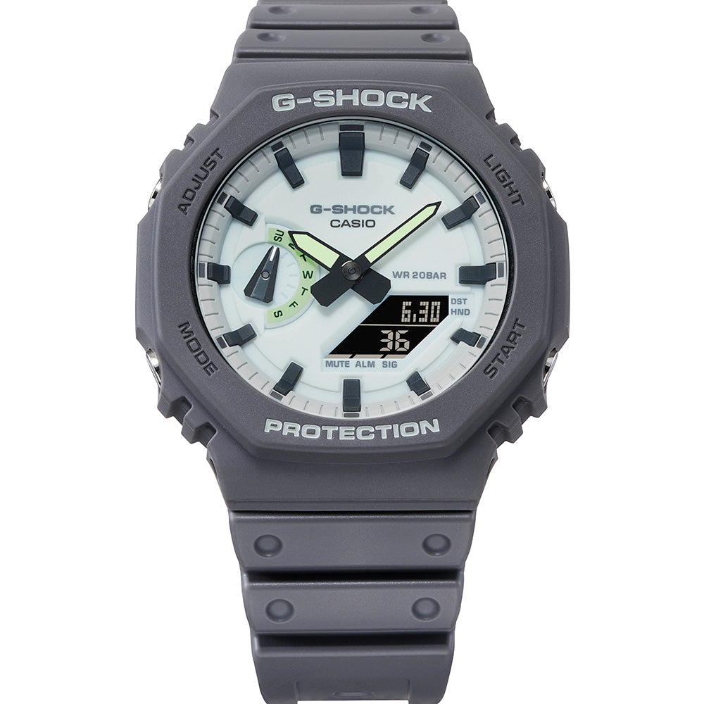 Casio G-Shock GA2100HD-8A Hidden Glow Digital Watch for Men - Shock Resistant, Waterproof & LED Backlight - Perfect for Outdoor Sports, Night Running & Adventure Activities