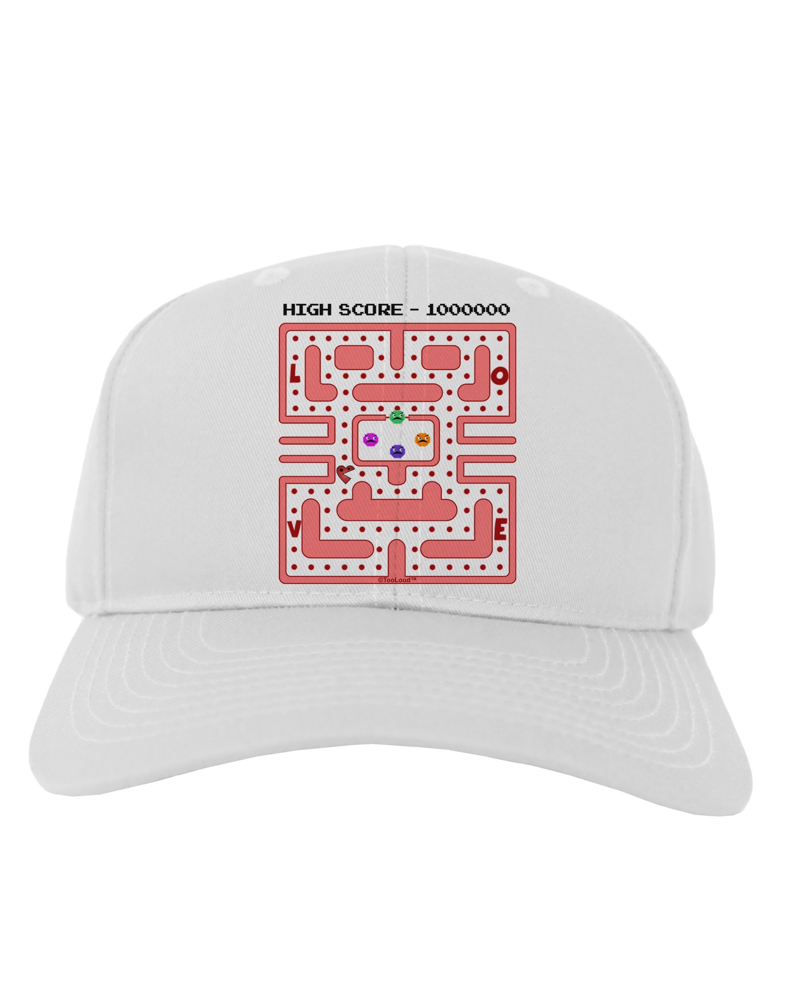 Vintage Heart Print Baseball Cap for Men - Retro Adjustable Dad Hat with Heart Design - Perfect for Casual Wear, Street Style & Outdoor Activities