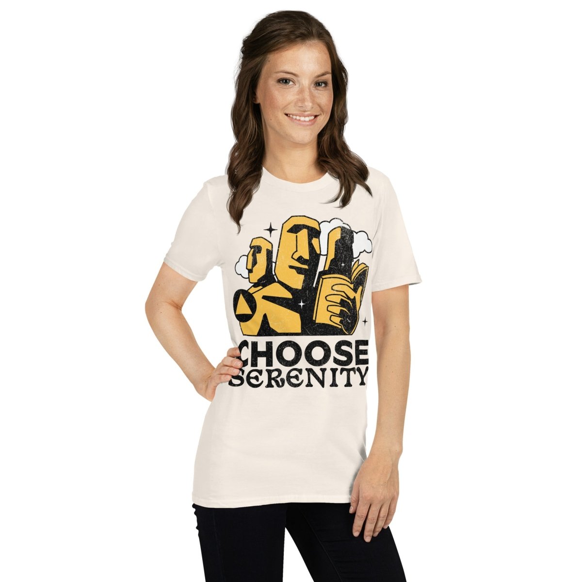 Serenity Unisex Essential T-Shirt - Soft Cotton Comfort Tee for Men & Women - Perfect for Casual Wear, Yoga & Everyday Outfits