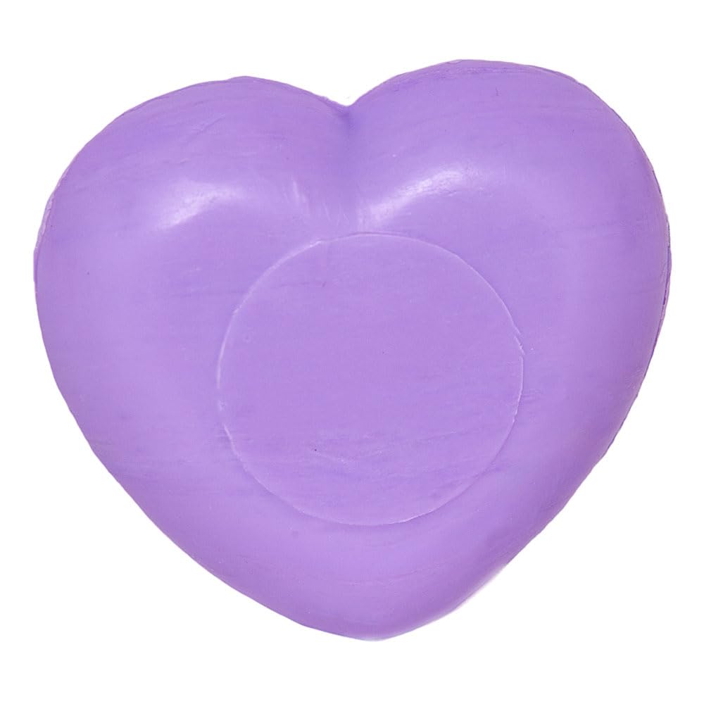 La Maison du Savon de Marseille - 3-Pack Heart Shaped French Soap Bars (1.4oz Each) with Lavender Fragrance - Natural Body Wash & Home Decor Gift Set - Perfect for Romantic Gifts, Bathroom Decor & Wedding Favors