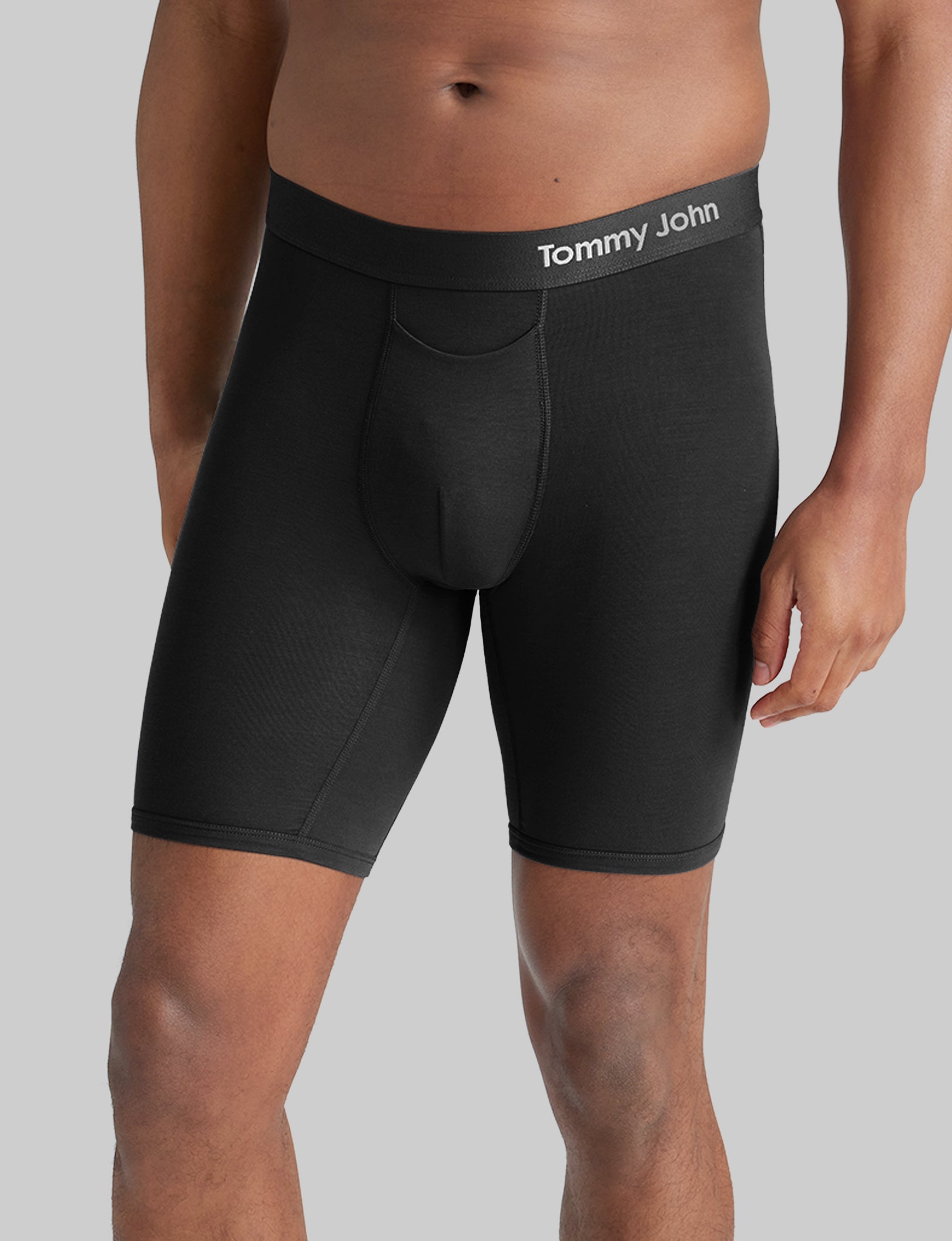 Breathable Cotton Boxer Briefs for Men - 3 Pack (8-Inch Inseam) | Soft & Comfortable Underwear for Daily Wear, Workout & Sleep