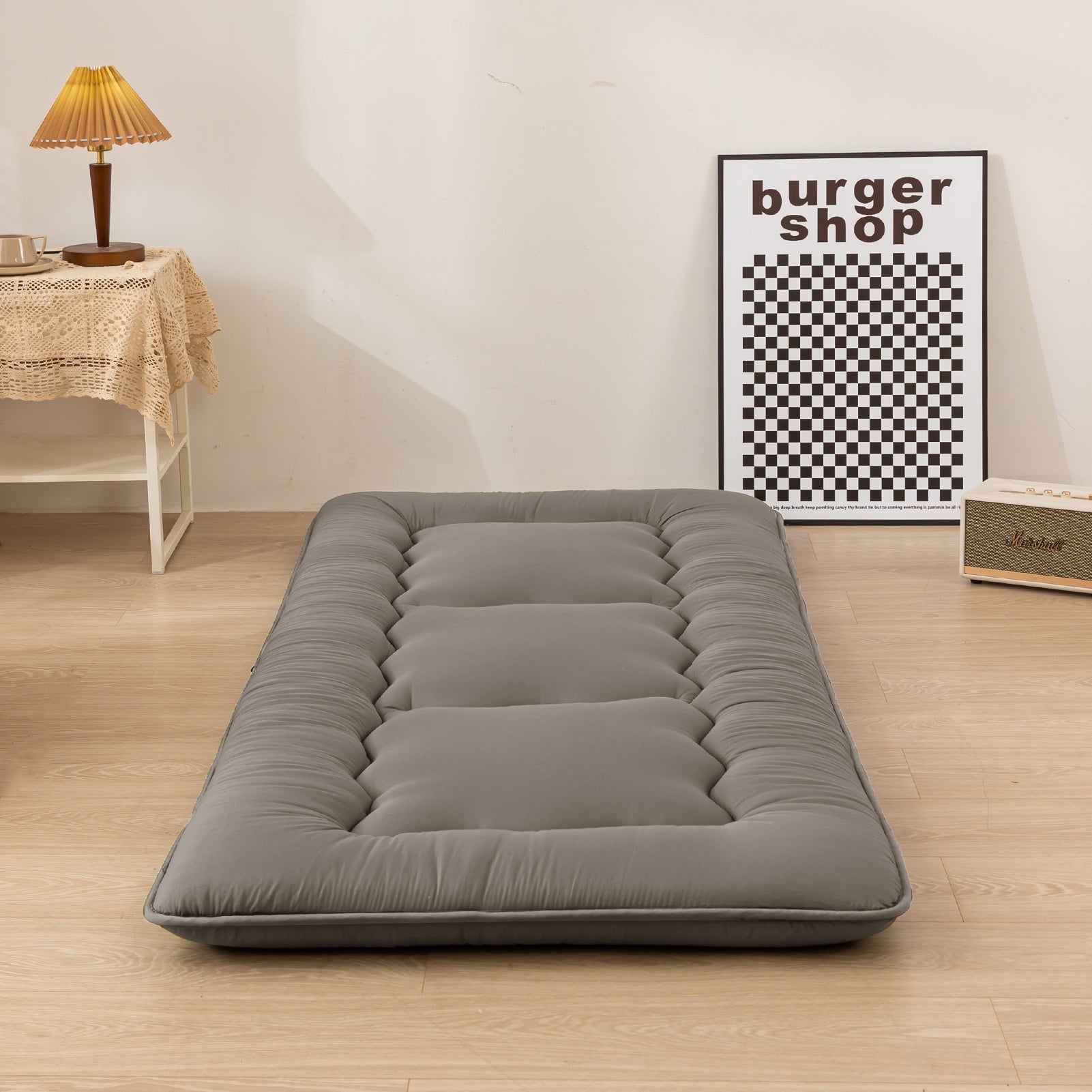 MAXYOYO Japanese Style Futon Mattress - Foldable Floor Mattress, Tatami Mat for Bedroom, Living Room & Guest Room | Comfortable Sleeping & Lounging