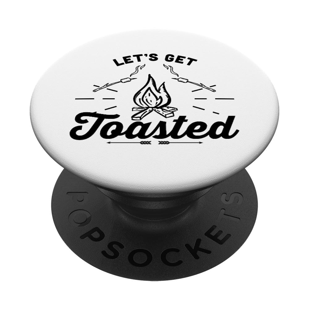 Funny Campfire Marshmallows PopSockets - Swappable PopGrip for Camping & Outdoor Adventures | Perfect for Hiking, Backpacking & Campfire Parties