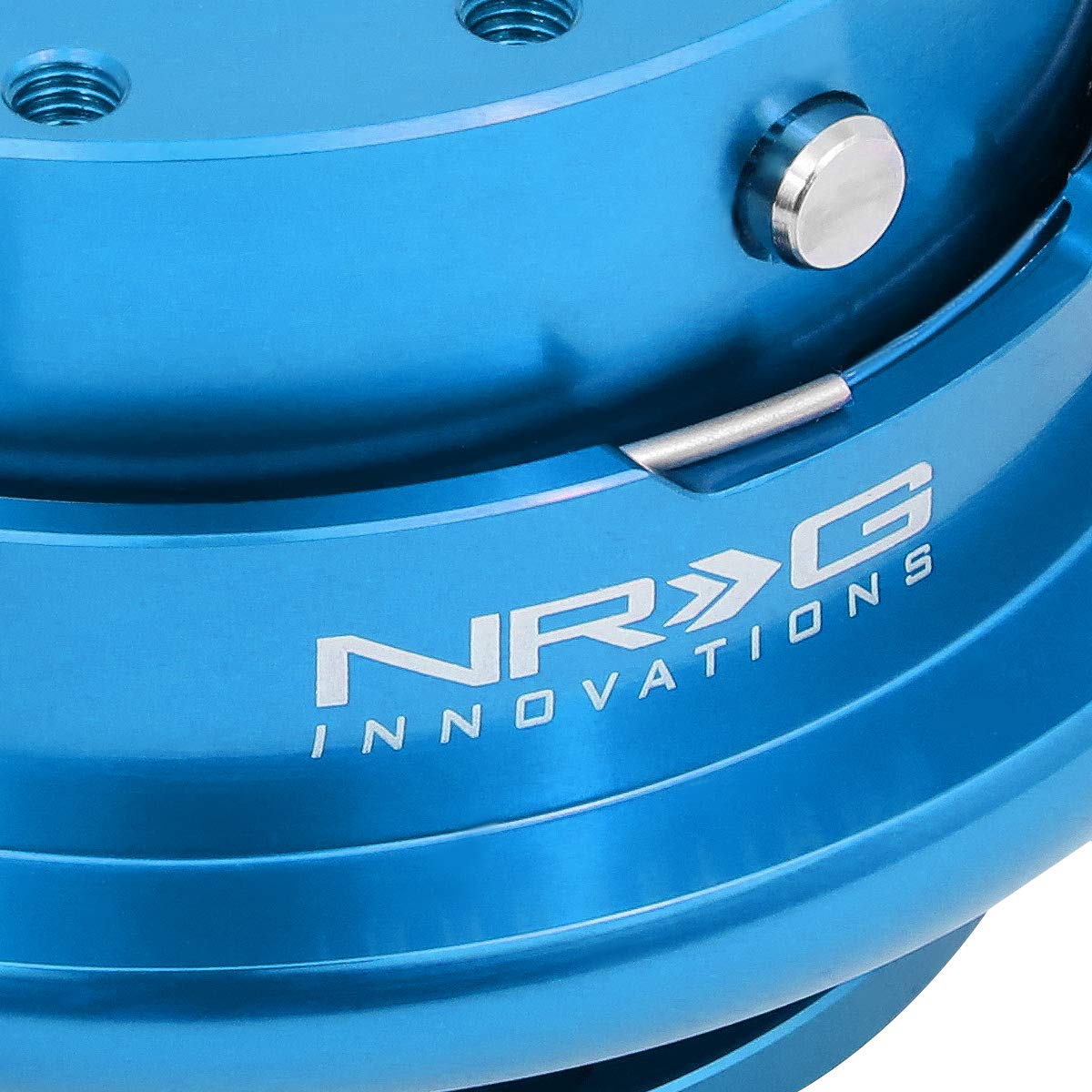 NRG Innovations SRK-700BL Gen 4.0 Quick Release Steering Wheel Adapter - Aluminum Racing Wheel Hub with Paddle Shifters & Free LED Keychain Flashlight - Perfect for Drift, Track, and Sim Racing Enthusiasts