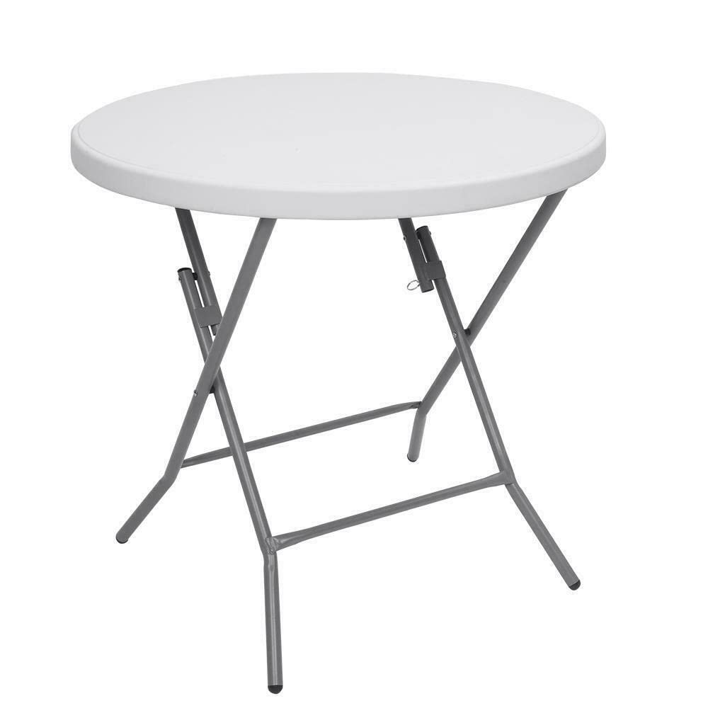 32 Inch Folding Circle Table - Portable & Space-Saving for Parties & Events