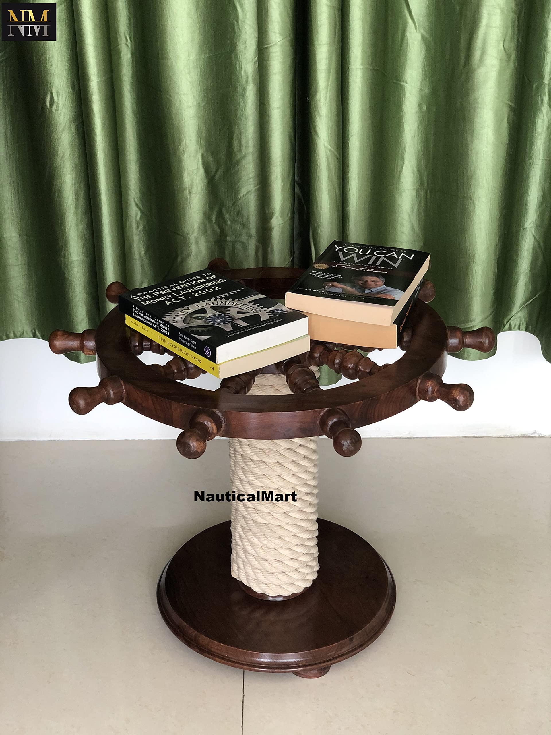 NauticalMart Beaufort Round Accent Table 24