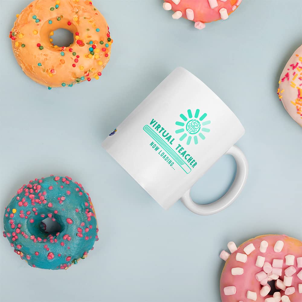 Funny Virtual Teacher Back to School Coffee Mug - Perfect First Day of School Gift for Kids, Students & Teachers - Ideal for Homeschool Moms & Classroom Use - Great for Coffee, Tea or Hot Chocolate