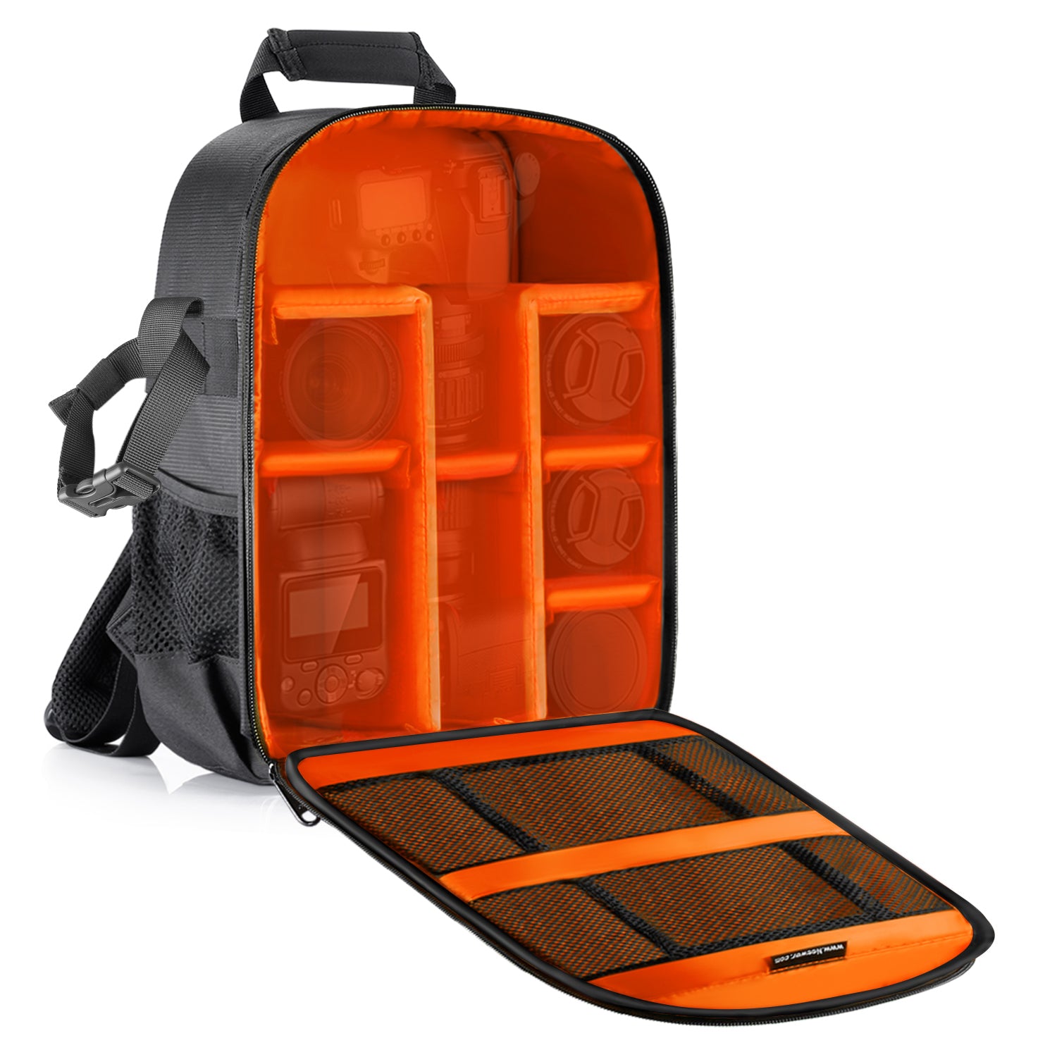 NEEWER 11.8x5.5x14.6 Inch DSLR Camera Backpack - Waterproof Travel Photography Bag for Canon Nikon Sony Cameras & Laptops up to 15.6