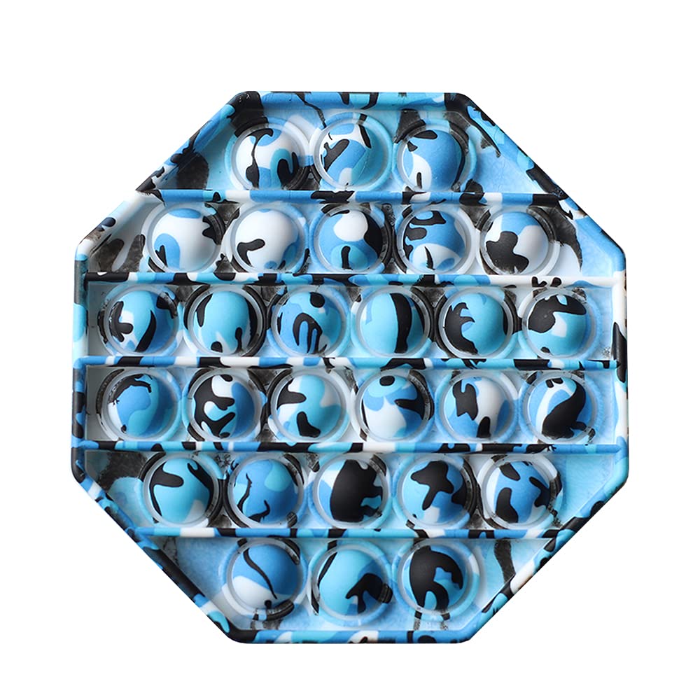 Push Bubble Popping Fidget Toys - Soft Sensory Stress Relief for Adults & Kids with Anxiety, ADHD | Squeeze Popping Sound Sensory Toy (Camouflage Design) | Perfect for Home, Office, School & Travel