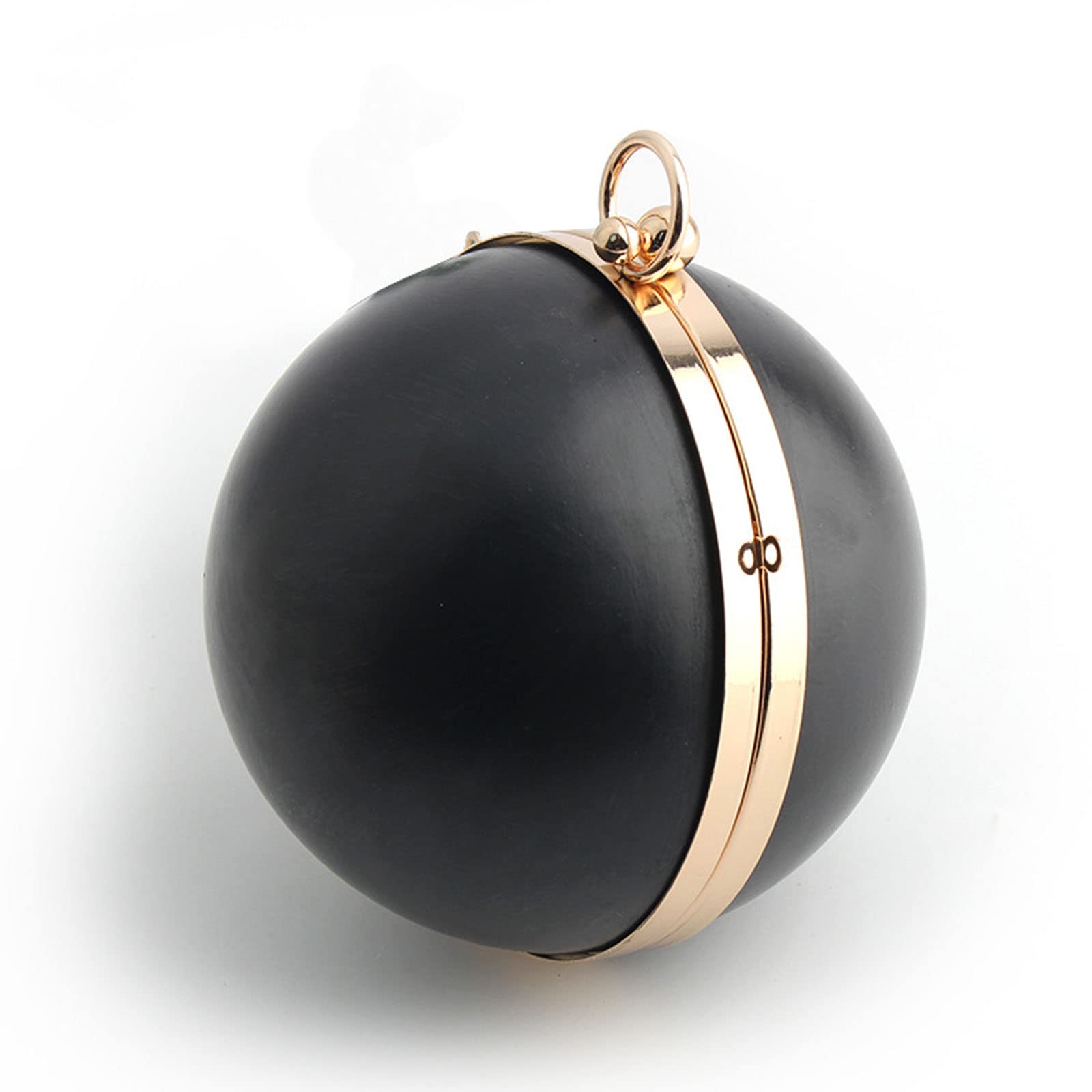 Round Metal Box Purse Frame with Kiss Clasp Lock - DIY Handmade Clutch Bag Craft Kit for Handbag Making (Perfect for Vintage Style Purses, Evening Bags & Wedding Accessories)