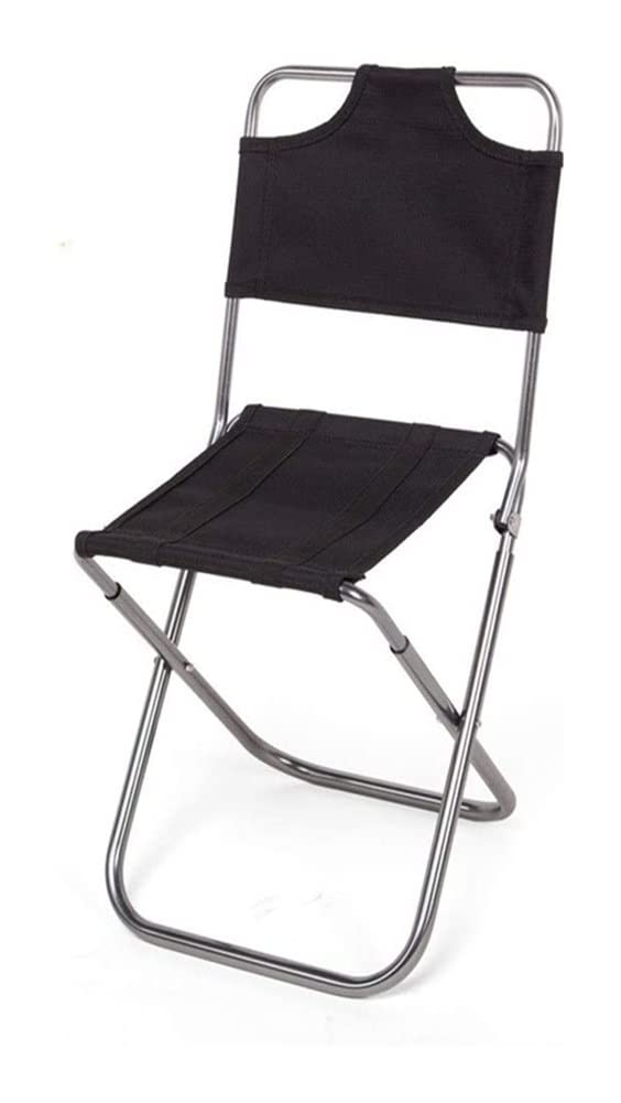Lightweight Portable Folding Chair for Outdoor Camping, Picnic, Fishing & BBQ - Aluminum Alloy Frame with Oxford Cloth Backrest - Durable Hiking & Travel Stool for Beach, Park, Backyard & Tailgating