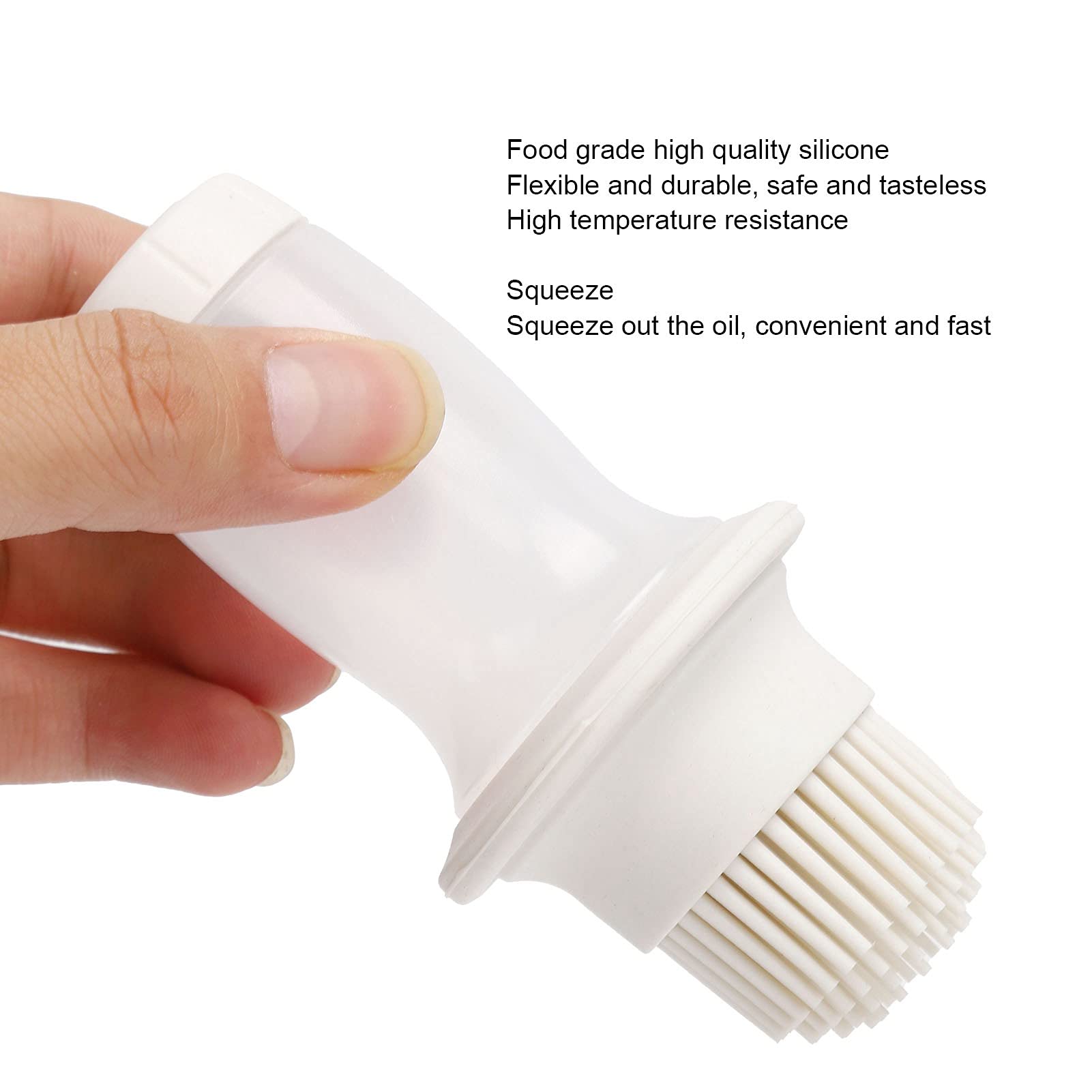 Premium Silicone Oil Dispenser Bottle with Brush - Leak-Proof Kitchen Tool for Cooking, Baking, BBQ & Marinating - Perfect for Grilling, Salad Dressing & Sauce Application