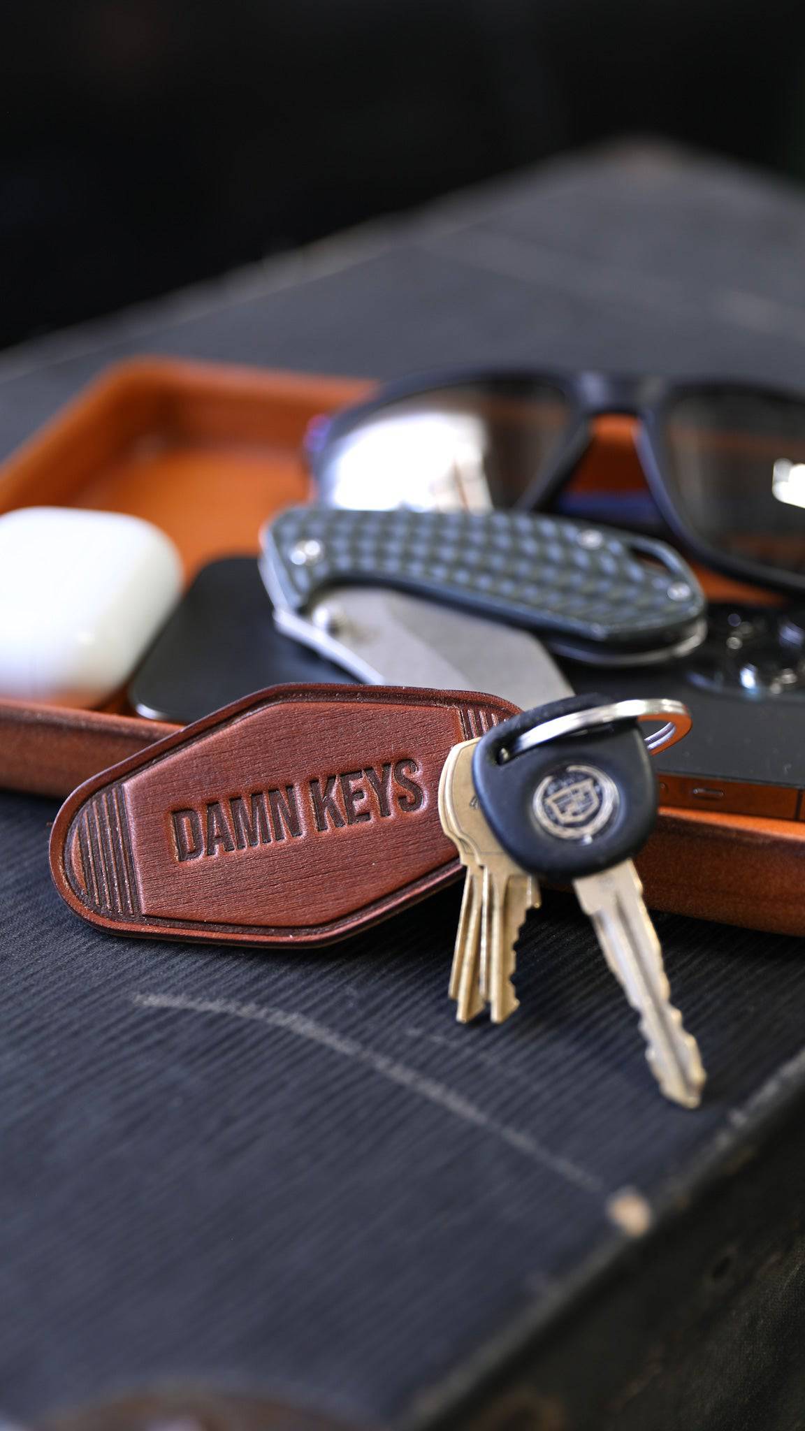 Personalized Engraved Keychain for Dad - Unique Gift for Father's Day, Birthday, Anniversary | Durable Metal Key Ring with Custom Message - Perfect for Everyday Use, Travel & Car Keys