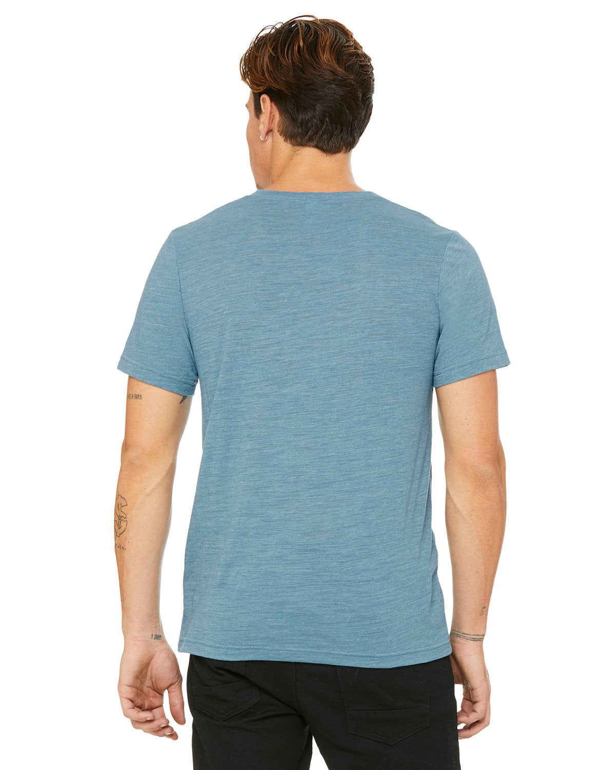 Bella + Canvas 3655C Unisex Soft Textured Jersey V-Neck T-Shirt - Comfortable Casual Wear for Men & Women, Perfect for Everyday Outfits, Lounge Wear, and Layering