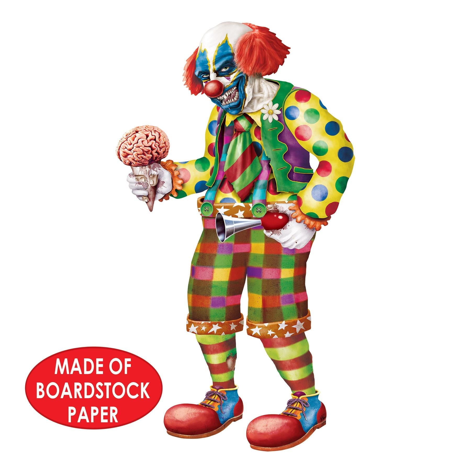 12 Pack Beistle Halloween Jointed Zombie Clown Decorations - Spooky Party Props for Haunted House, Yard, and Halloween Party Decor