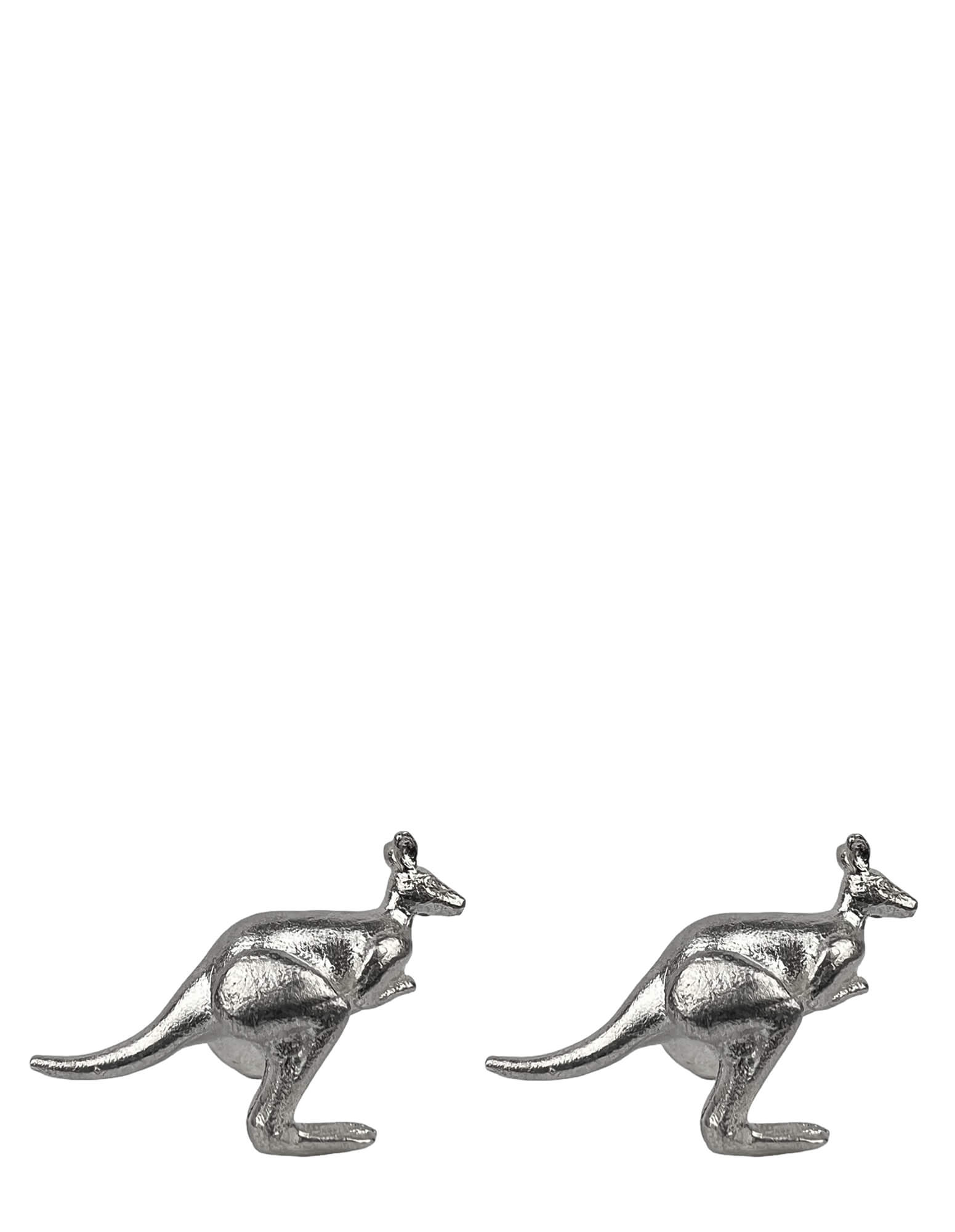 DÉCLIC Kangaroo Cufflinks - Premium Sterling Silver Men's Dress Accessories for Formal Wear & Business Attire