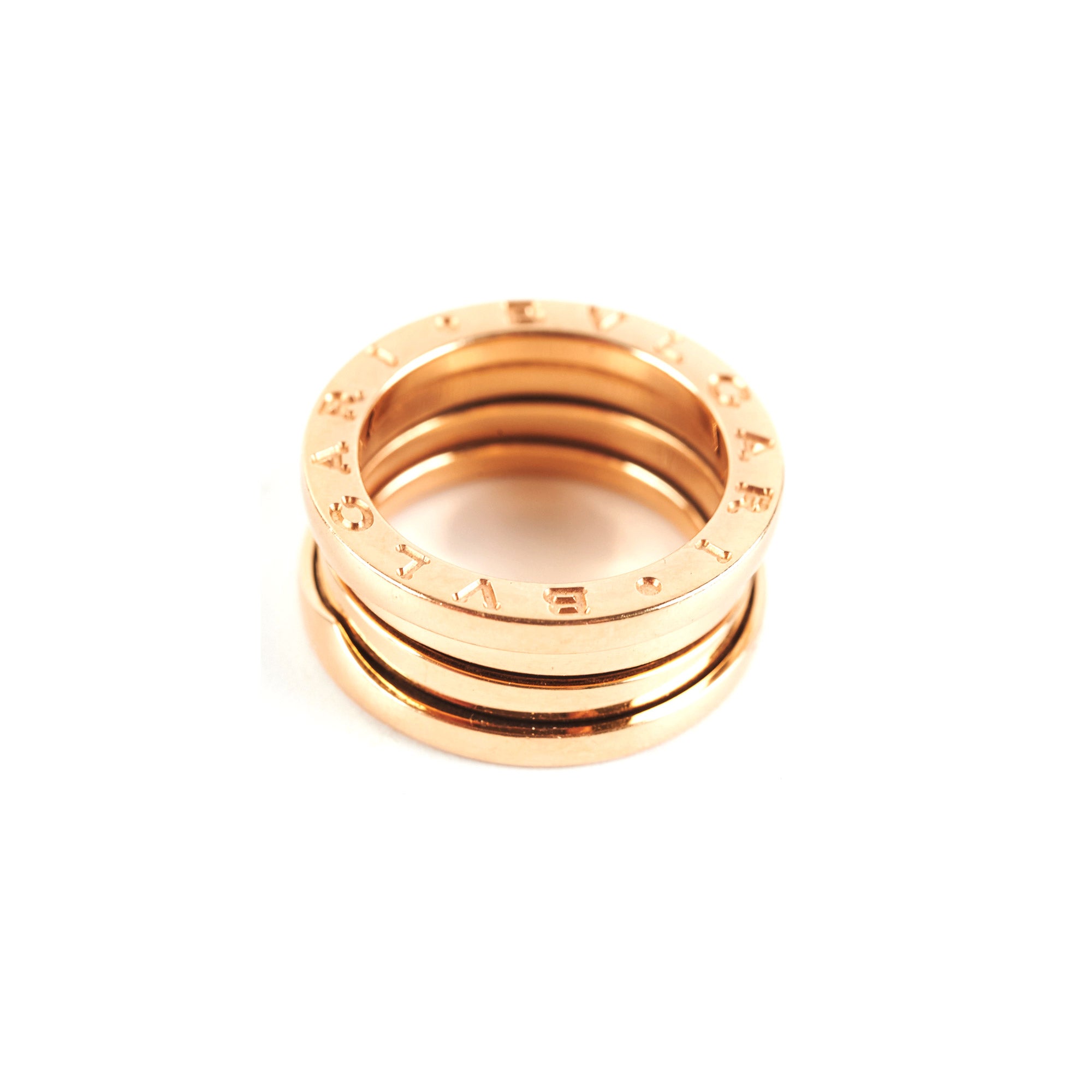 Bvlgari B Zero 1 Ring - 18K Gold or Sterling Silver Luxury Band Ring for Women & Men - Size 49 (US 5.25) - Perfect for Weddings, Anniversaries & Special Occasions