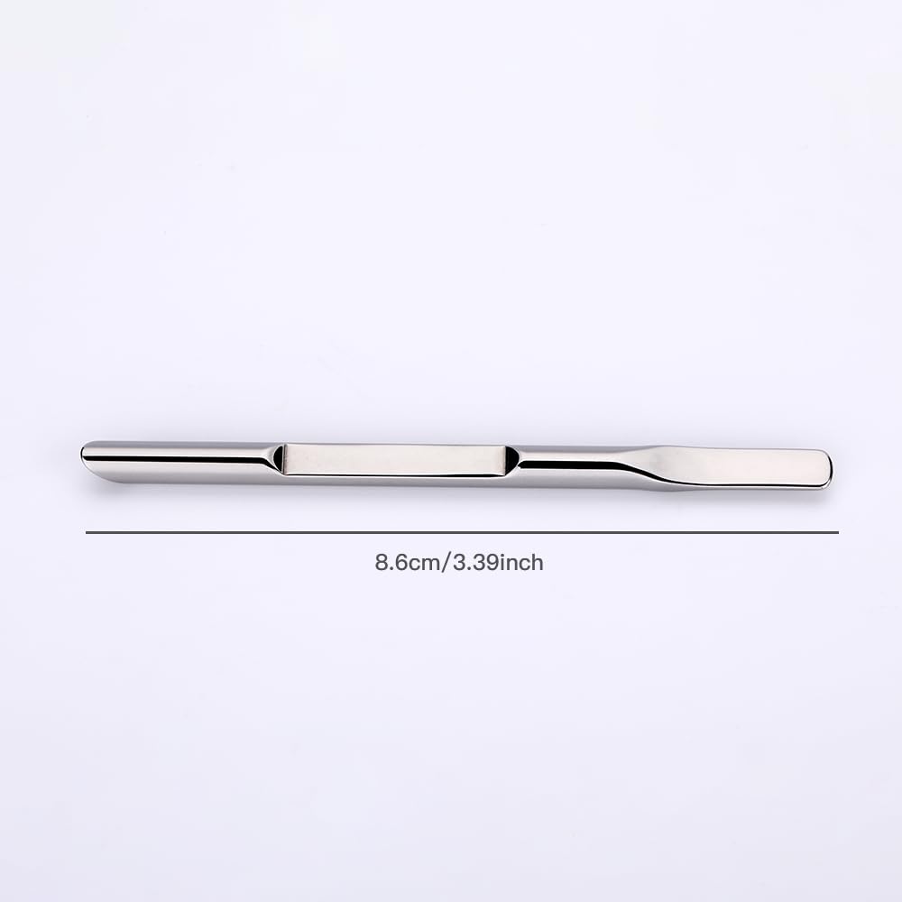 2PCS Stainless Steel Wax Carving Tools Kit - Double-Headed Sculpting Spoon for Jewelry Making & Candle Design (3.39 Inch, Silver) - Perfect for Wax Modeling, DIY Crafts & Sculpting Projects