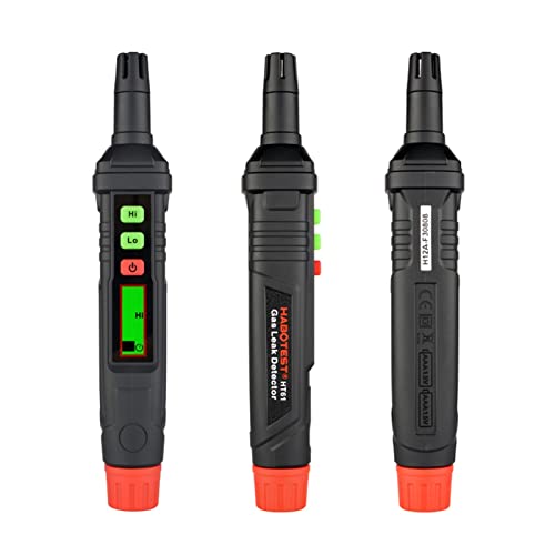 SHIJIANX Portable Air Quality Monitor & Natural Gas Leak Detector Pen - Combustible Gas Meter Analyzer with Visible & Audible Alarm for Home Safety (Model HT61) - Ideal for Kitchen, Garage & RV Gas Leak Detection