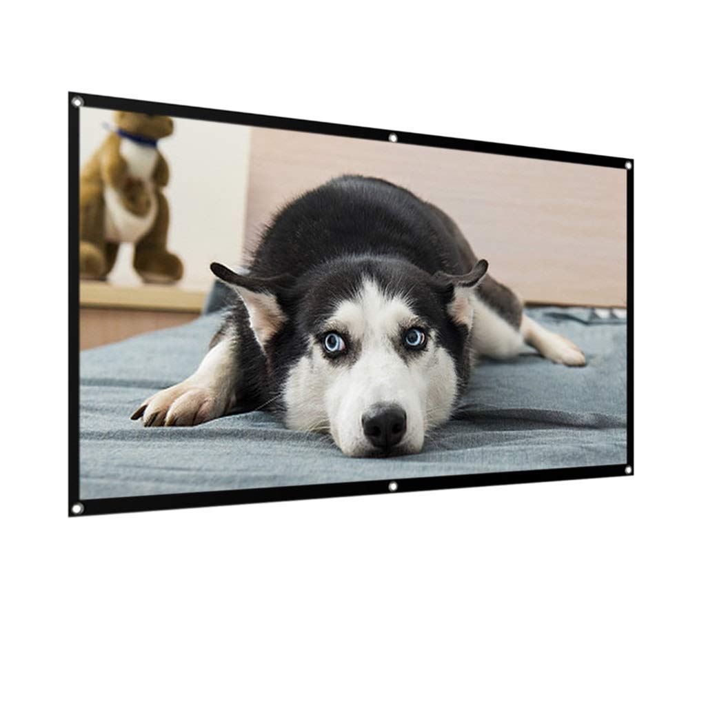 Portable 60 Inch Projection Screen - Light Resistant & Foldable Movie Screen for Indoor/Outdoor Home Theater, Backyard Movies, Camping & Presentations