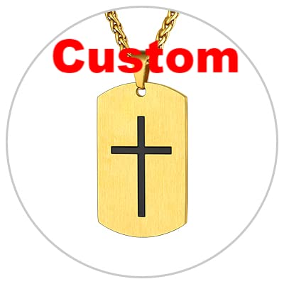 04. Dog Tag-custom Text (Gold Plated)