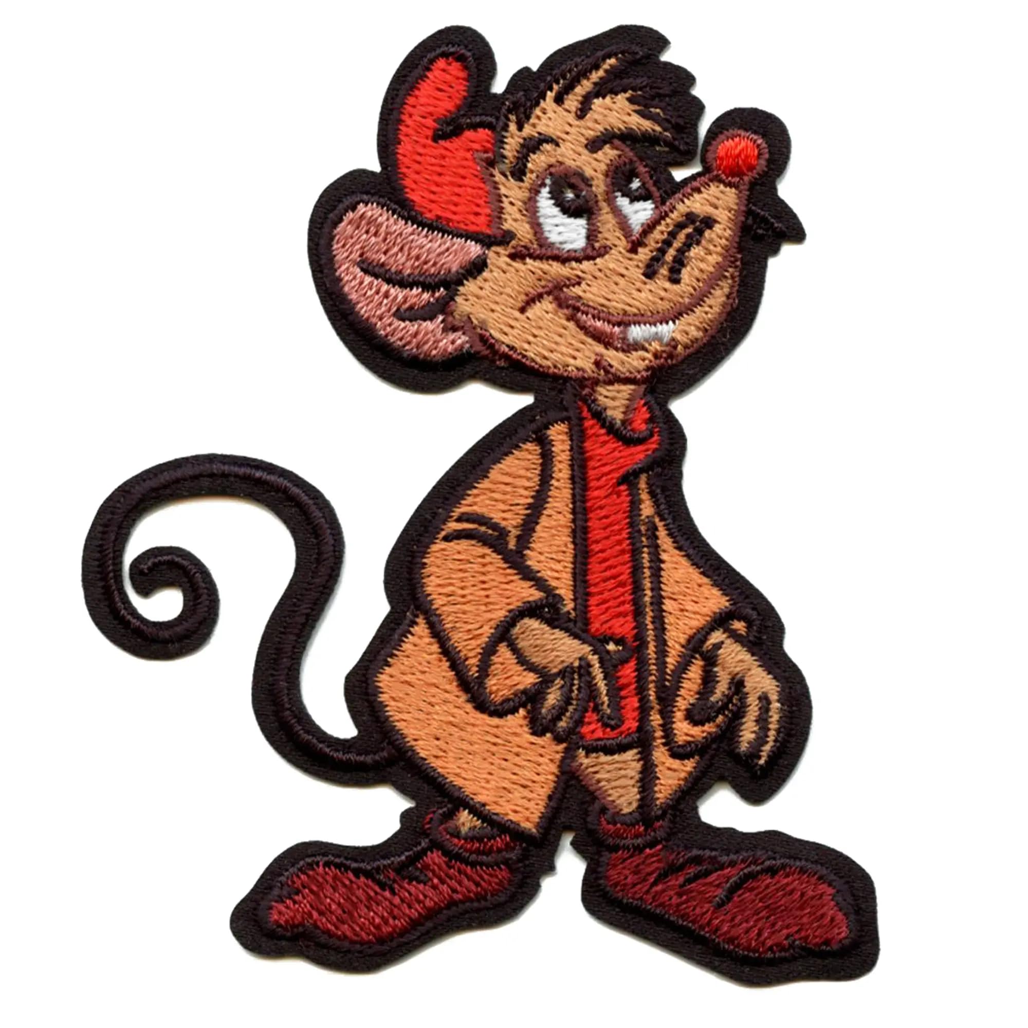 Disney Cinderella Jaq Standing Patch - Princess Mouse Magic Embroidered Iron On Applique for Costumes, DIY Crafts & Clothing Customization | Perfect for Cosplay, Halloween & Disney Fan Collections