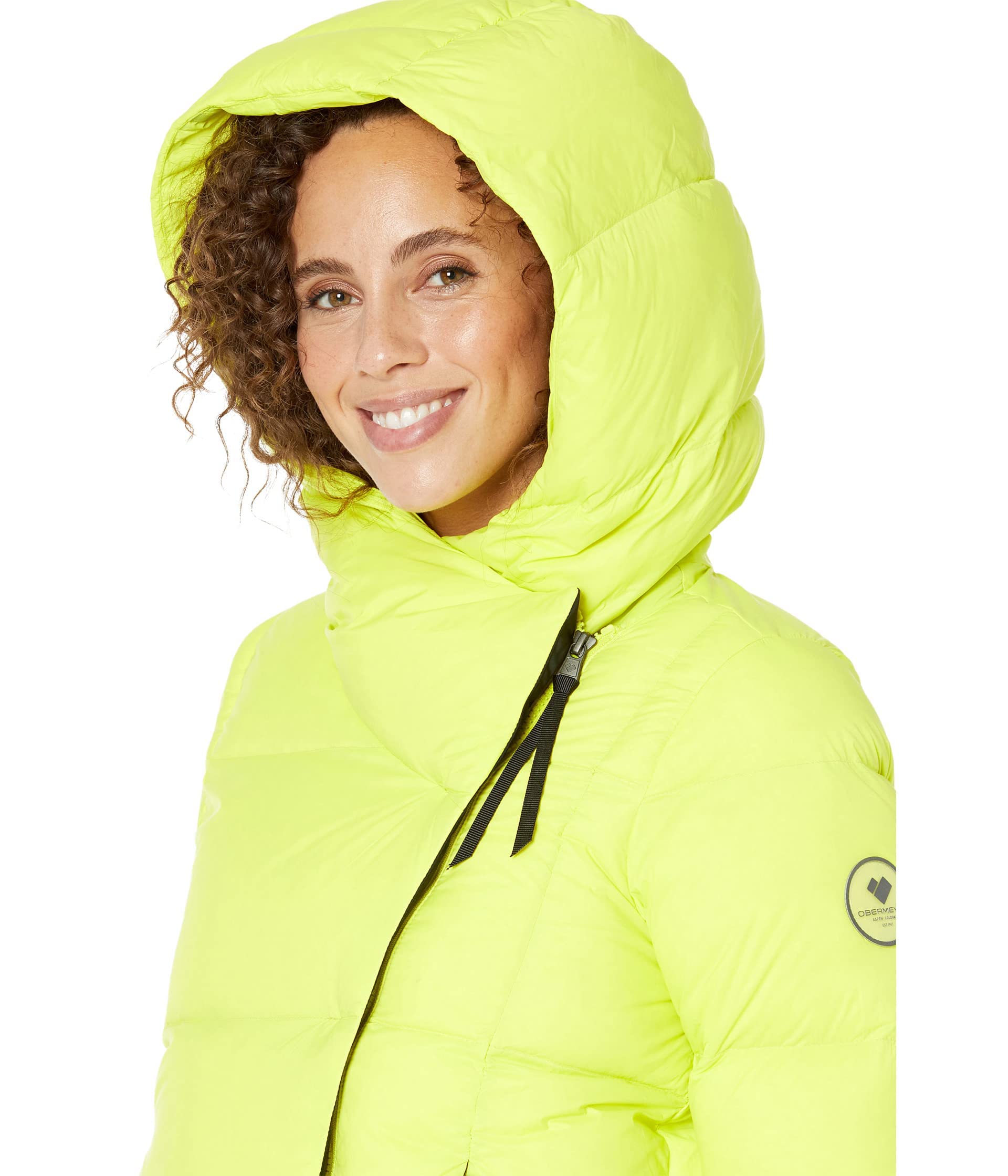 Obermeyer Calypso Women's Down Jacket - Adjustable Hood, Long Sleeves & Water-Resistant Hem - Warm Winter Coat for Outdoor Activities, Hiking & Cold Weather