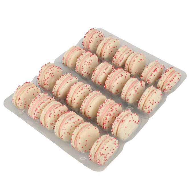 Premium Champagne & Raspberry Macarons Gift Box - French Delicacy for Parties, Weddings & Special Occasions