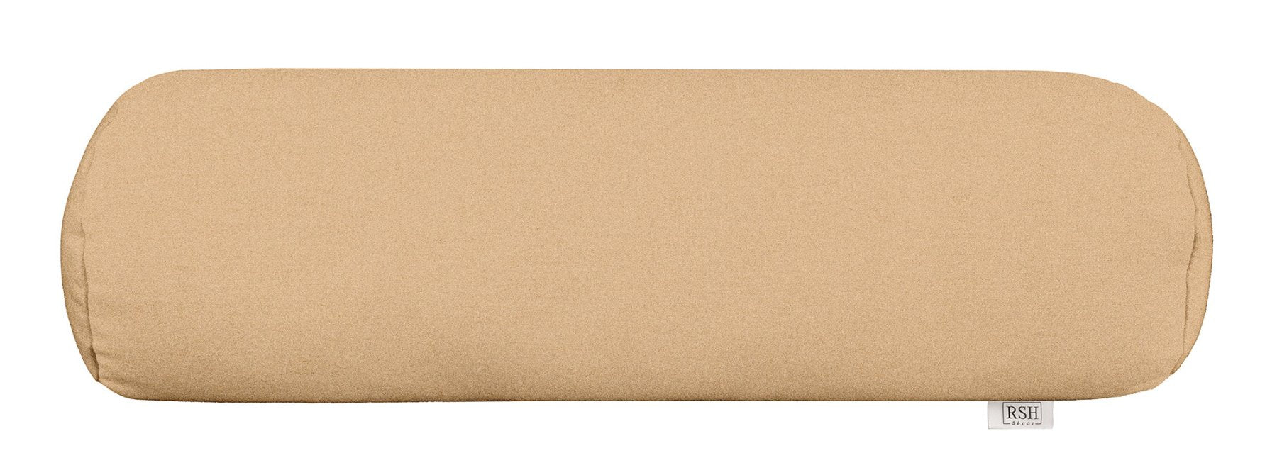 Sunbrella Cast Neutrals Bolster Neck Roll Pillow - Comfortable Support for Travel, Office, and Home Use - Water-Resistant and Durable Design