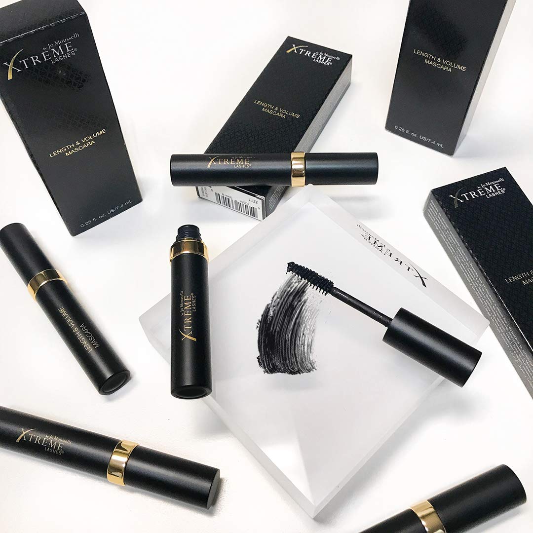 Xtreme Lashes Length & Volume Mascara - Black | Lash Extension Friendly, Volumizing & Lengthening Formula for Dramatic Eyes | Perfect for Night Out, Date Night & Special Occasions