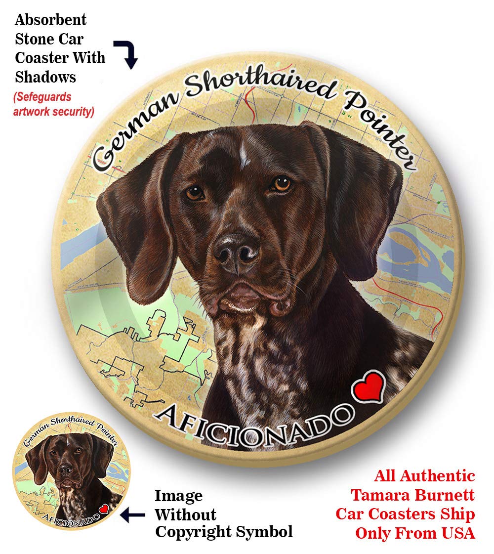 German Shorthaired Pointer Pet Coasters - Absorbent Ceramic Cup Holders for Cars & Home