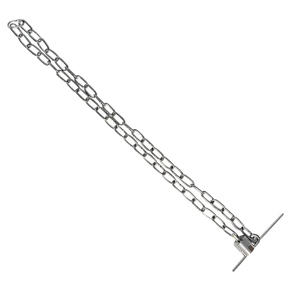 AA Large Bore Valve Fishing Tool with 2 ft. Chain - Heavy Duty Oilfield Retrieval Equipment for Stuck Valves & Downhole Tools