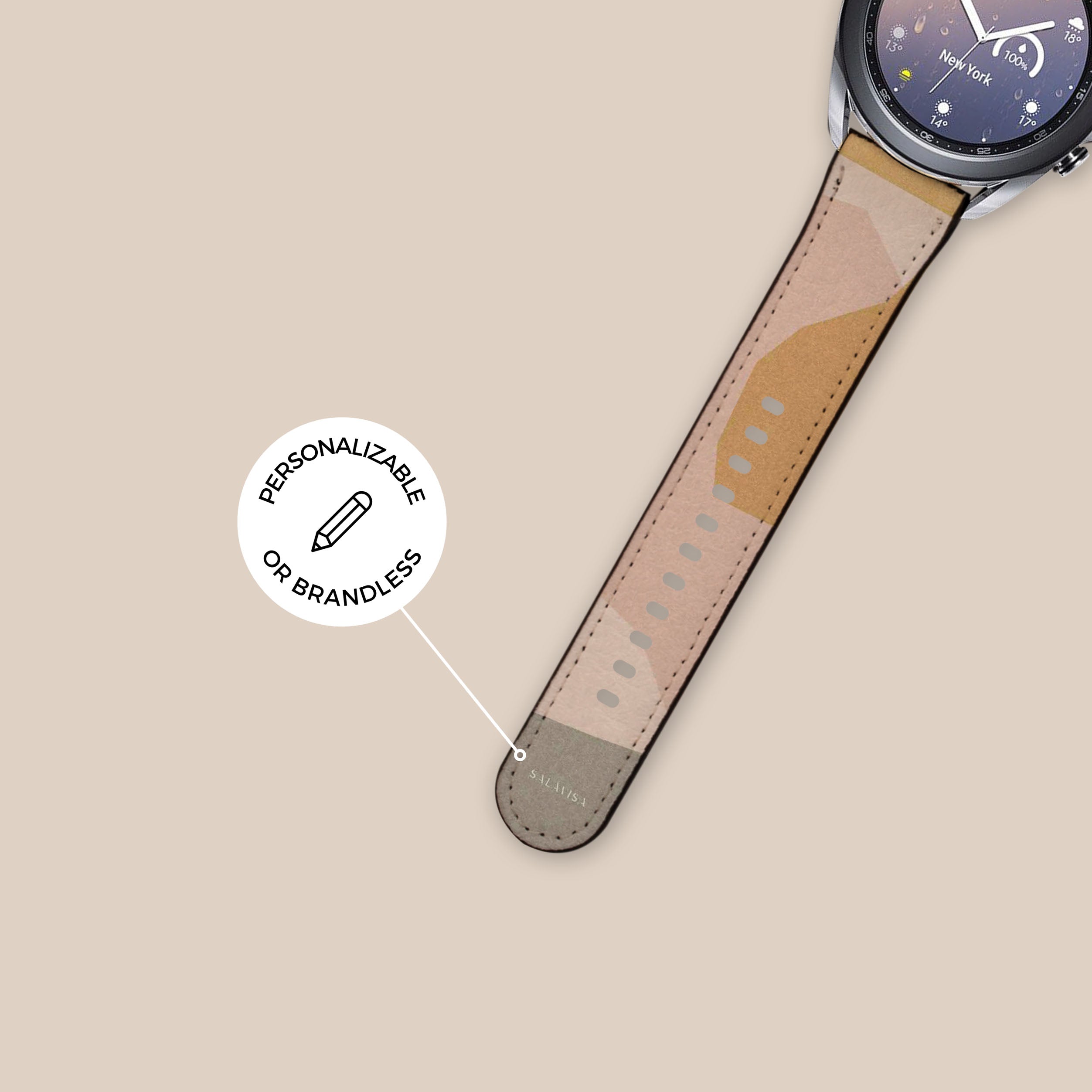 Earth Layers Galaxy Watch Band - Durable Silicone Strap for Samsung Galaxy Watch 4/5/6, Fit for Outdoor Sports, Running & Daily Use