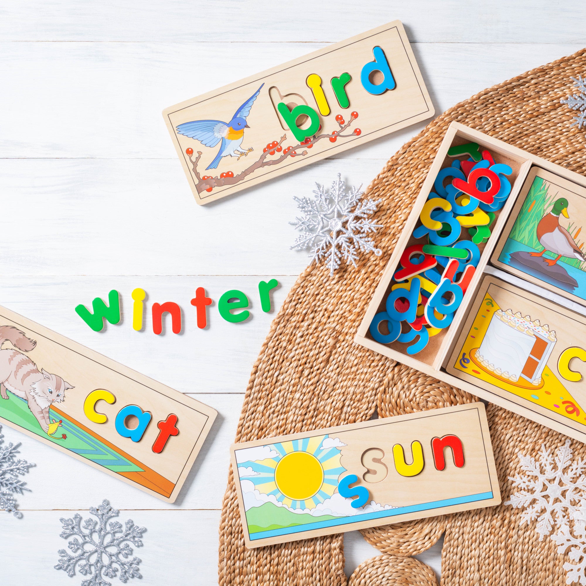 Educational See & Spell Learning Toy for Kids - Alphabet Spelling Game with Sight Words - Perfect for Preschool, Kindergarten & Homeschooling