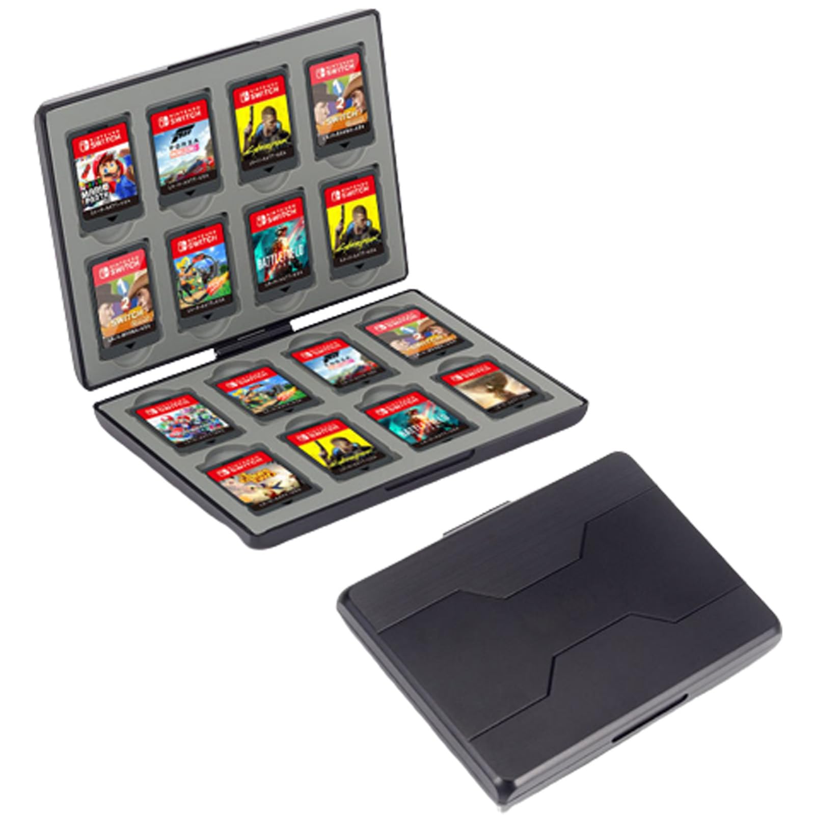 Switch Game Case for Nintendo Switch Games & Micro SD Cards - Compact Storage for Travel, Home, and On-the-Go Gaming